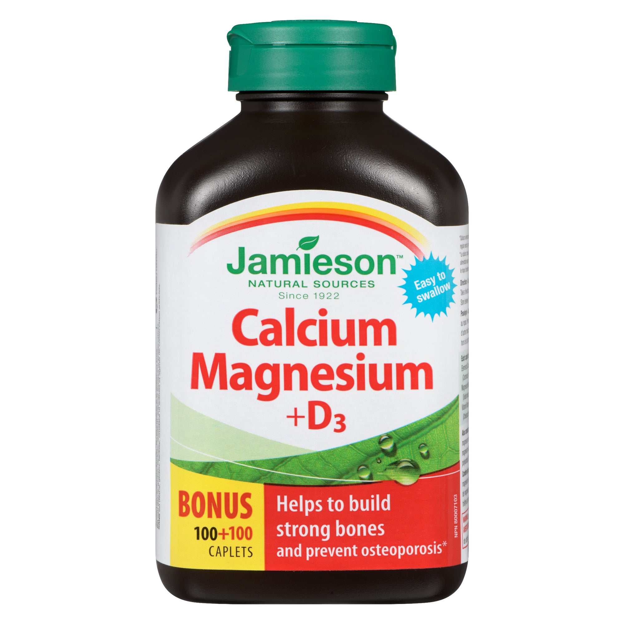 Jamieson Calcium Magnesium D3 Caplets 200 Pack Giant Tiger 7810