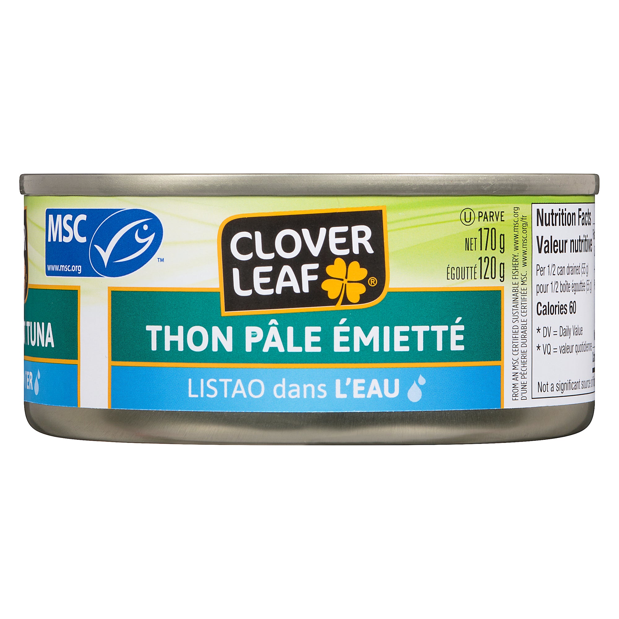 Thon pâle en morceaux CLOVER LEAF®, Listao dans l'eau - Clover Leaf