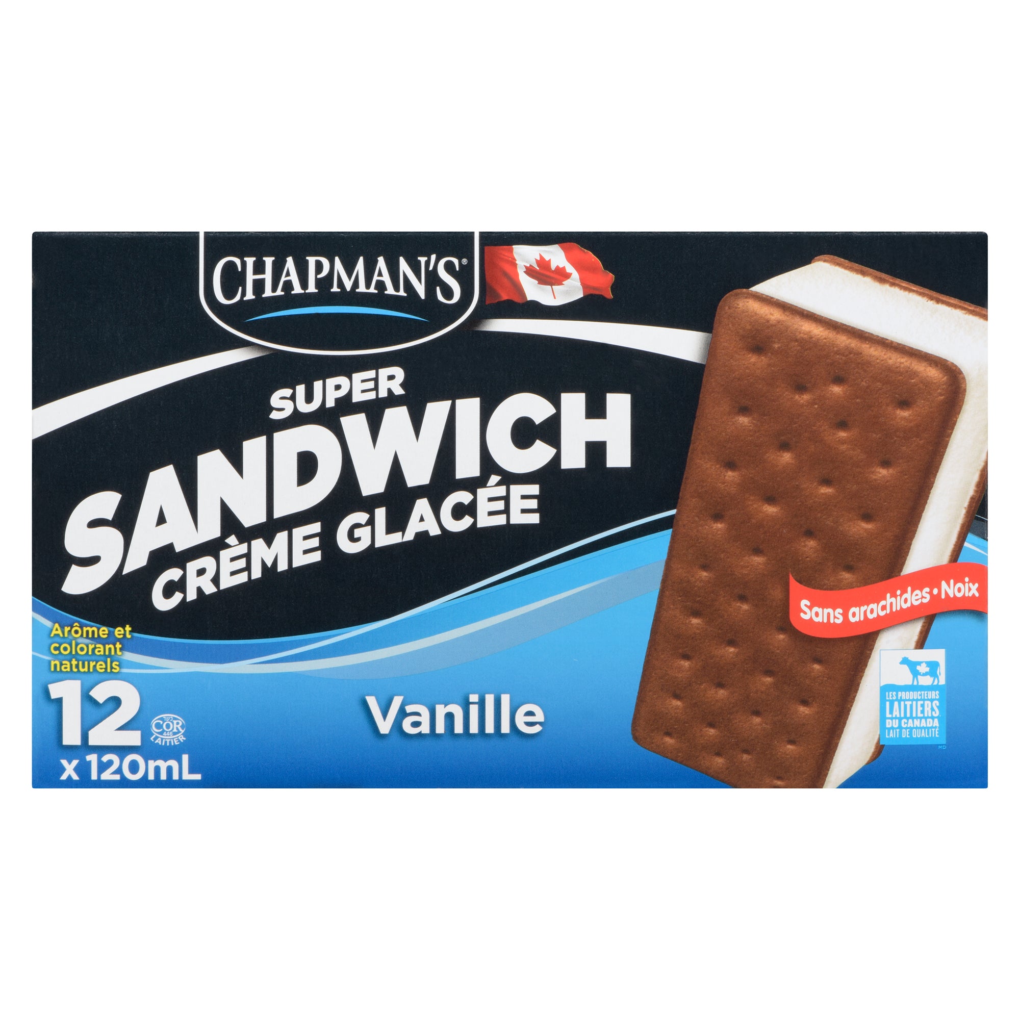 Sandwich à la crème glacée sans lactose