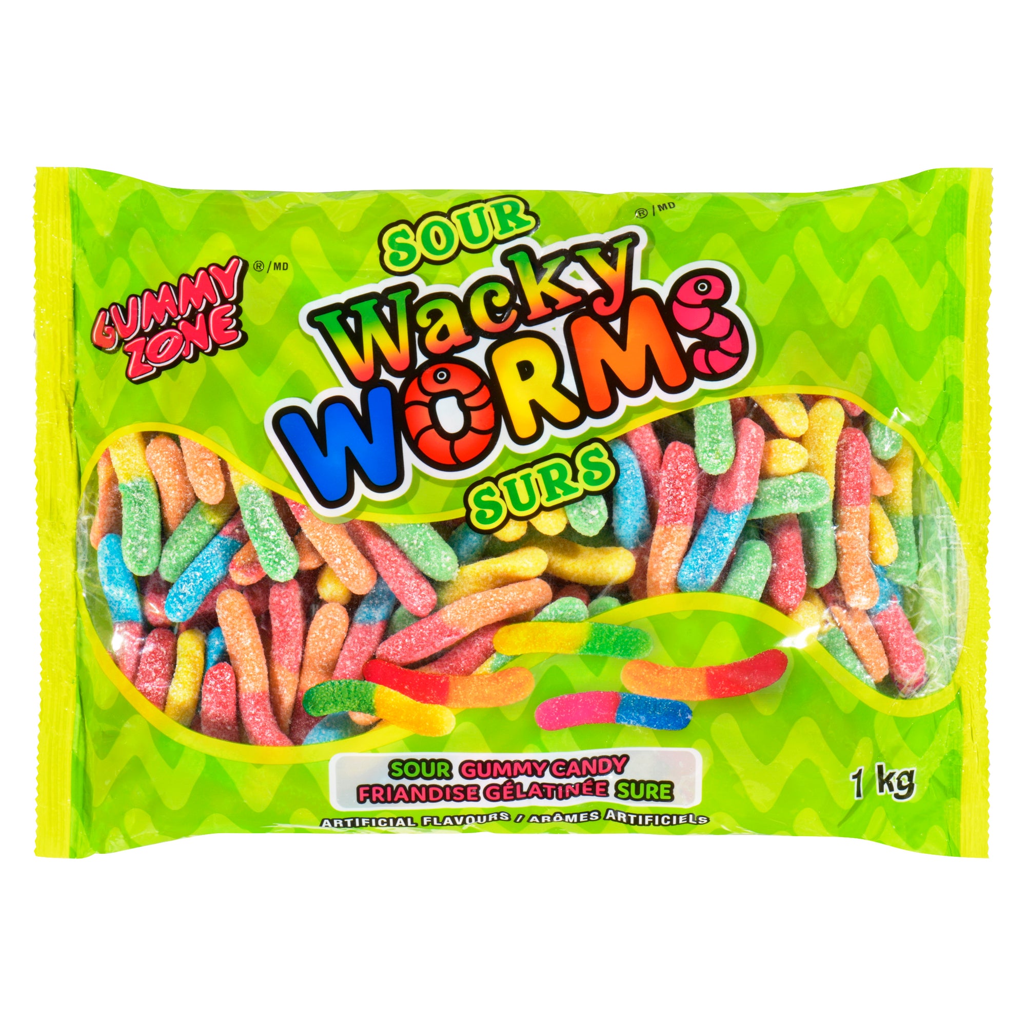 Gummy Zone Sour Neon Worm - 1kg – Giant Tiger