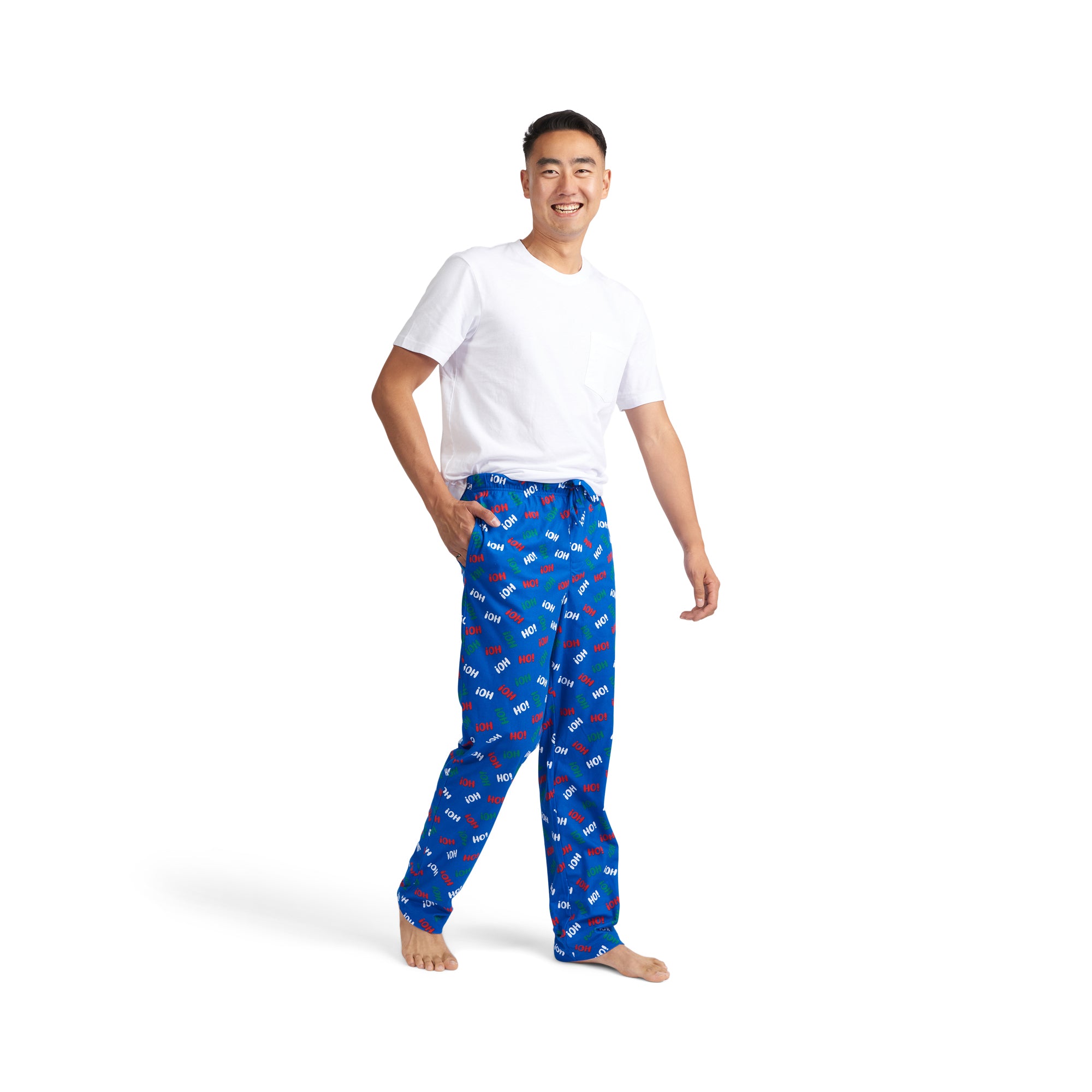 Comfy Cozy Men's Micro Polar Printed Christmas PJ Pants