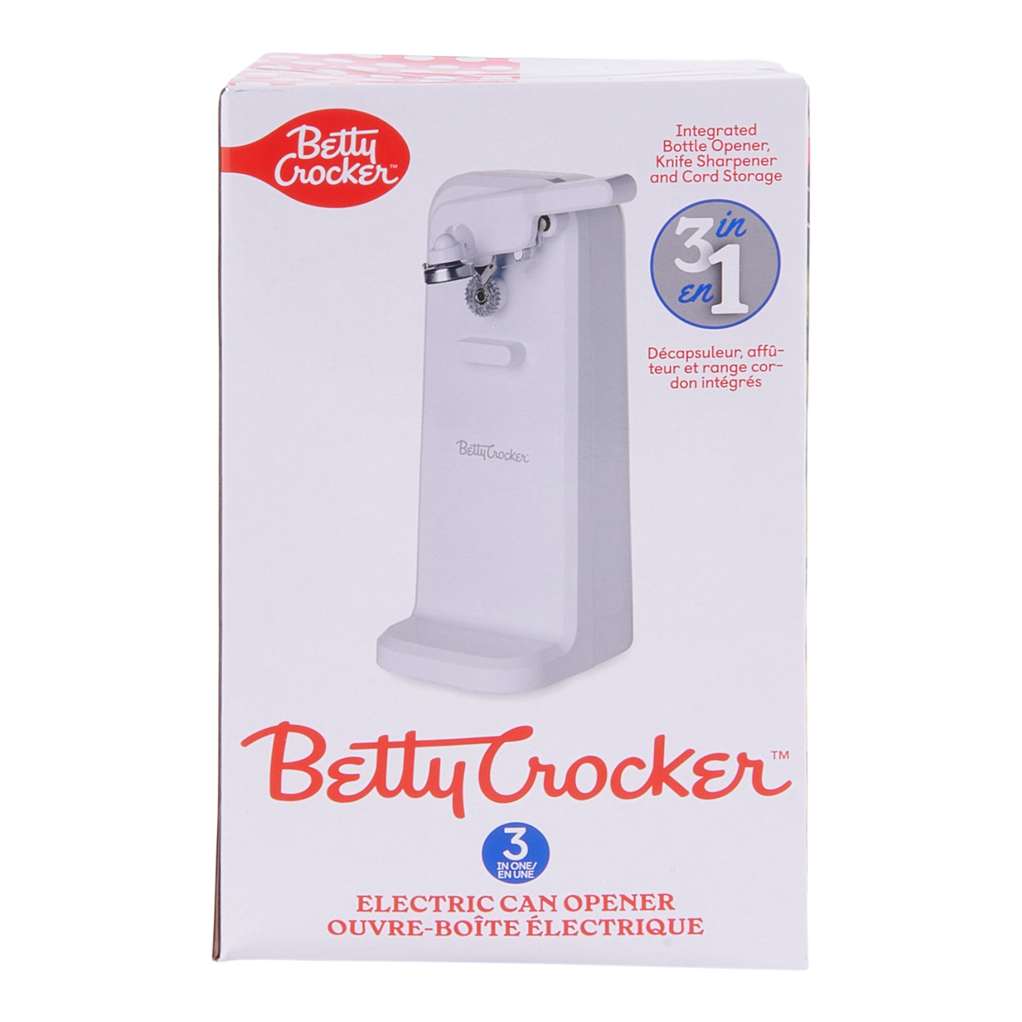 Betty Crocker White Electric Can Opener Model Bc-1104 Tested for sale  online