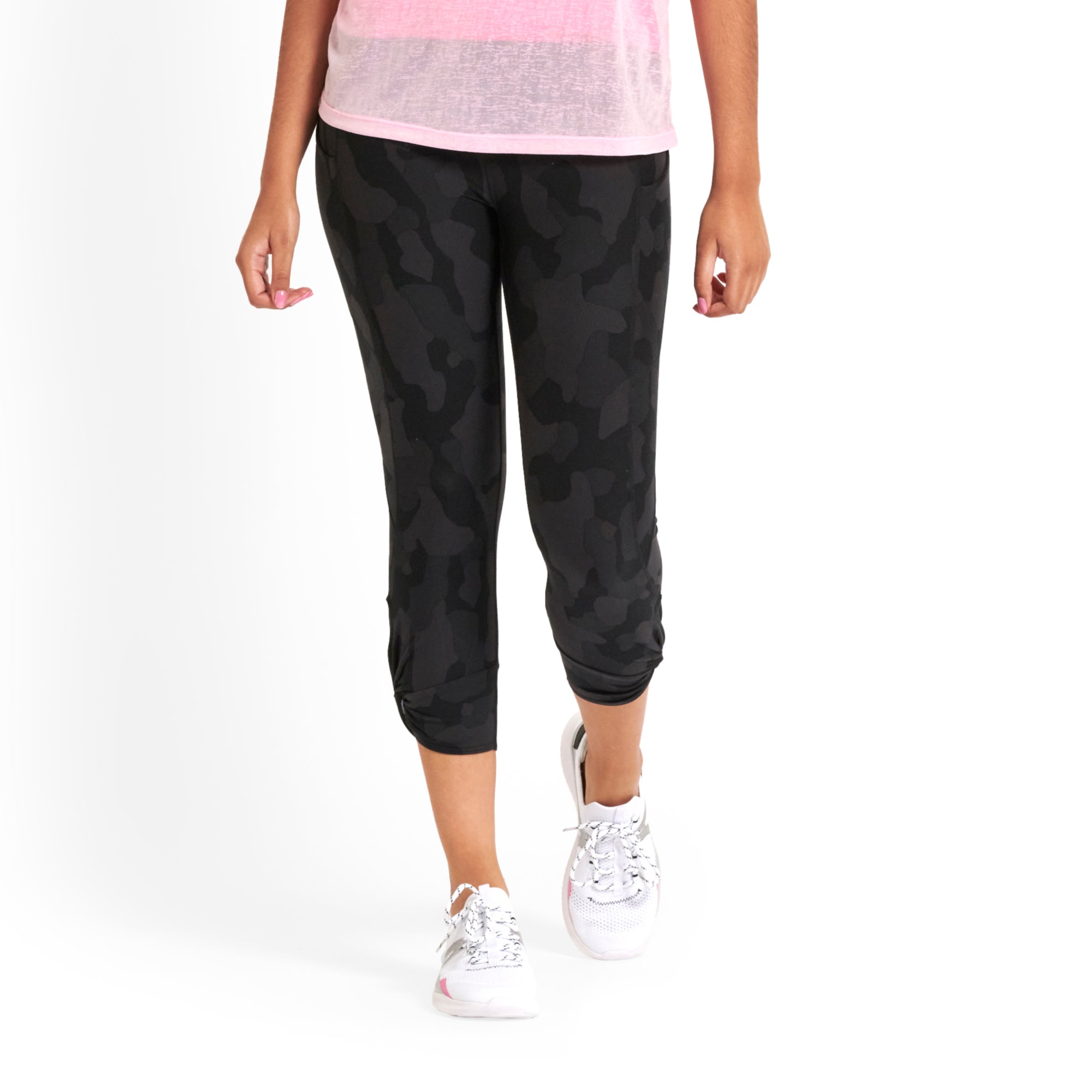 Abstract Capri leggings, Workout Pants 'Multi-Directional