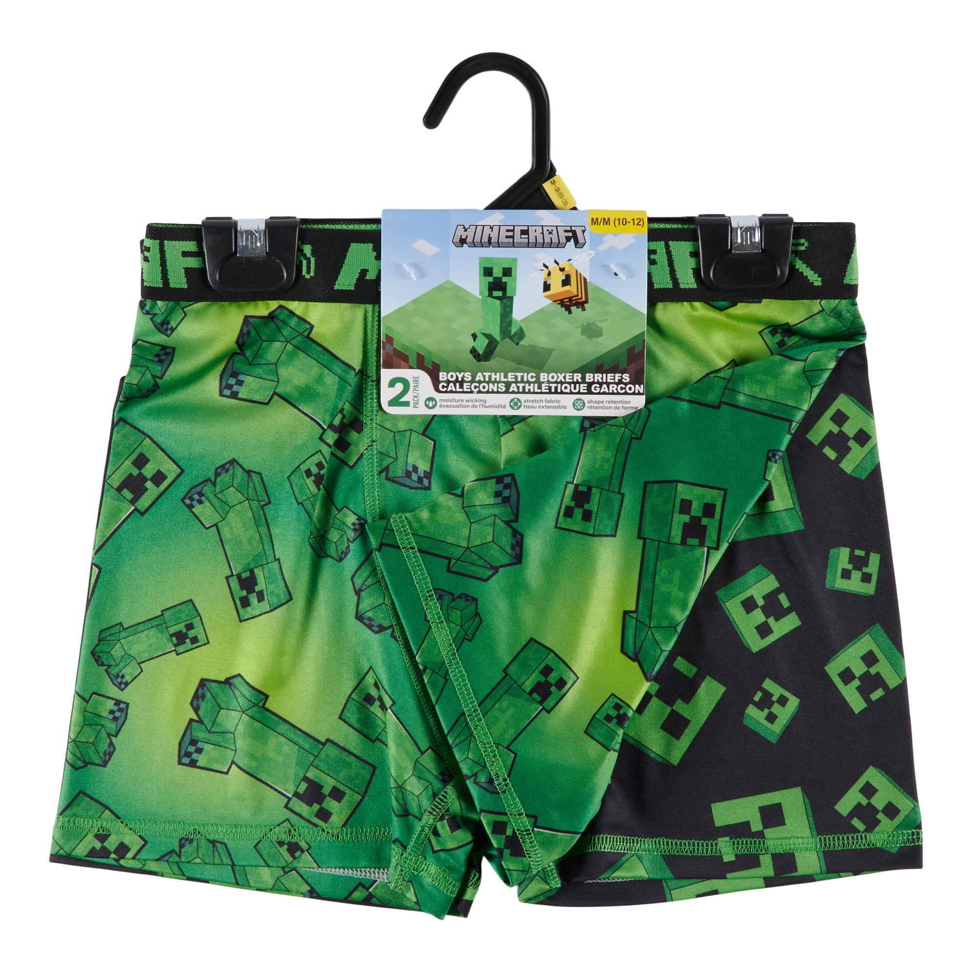 Minecraft 2 Pack Boy's Boxers, Sizes: XS-L 