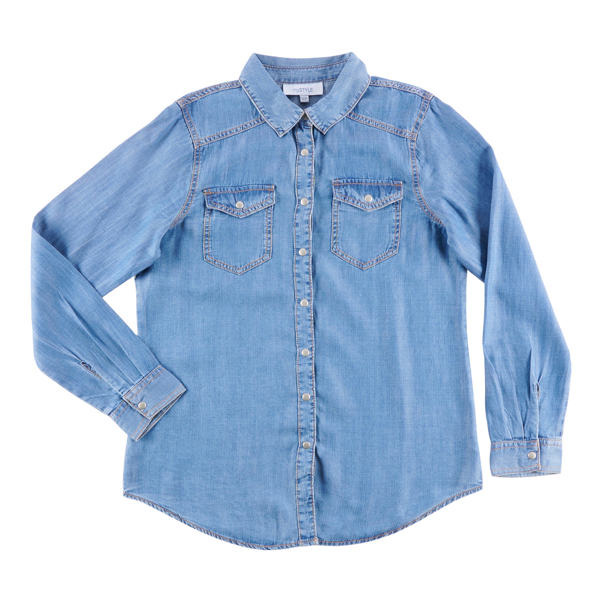 Topshop womens denim hot sale shirt