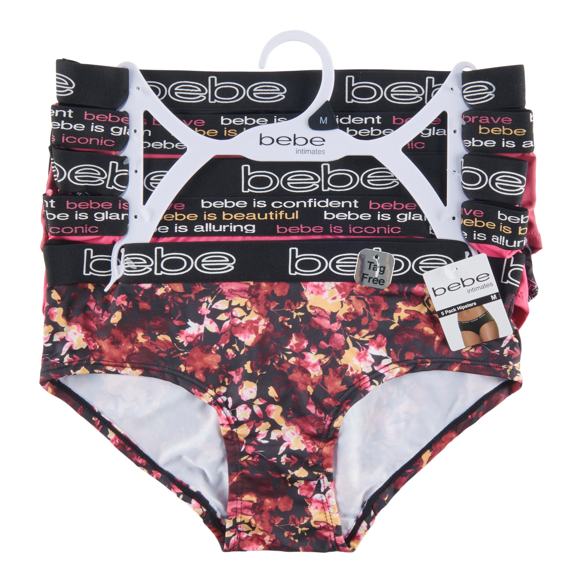 Bebe Ladies 5pk Hipster Panties (S-XL) – Maxie Department Store
