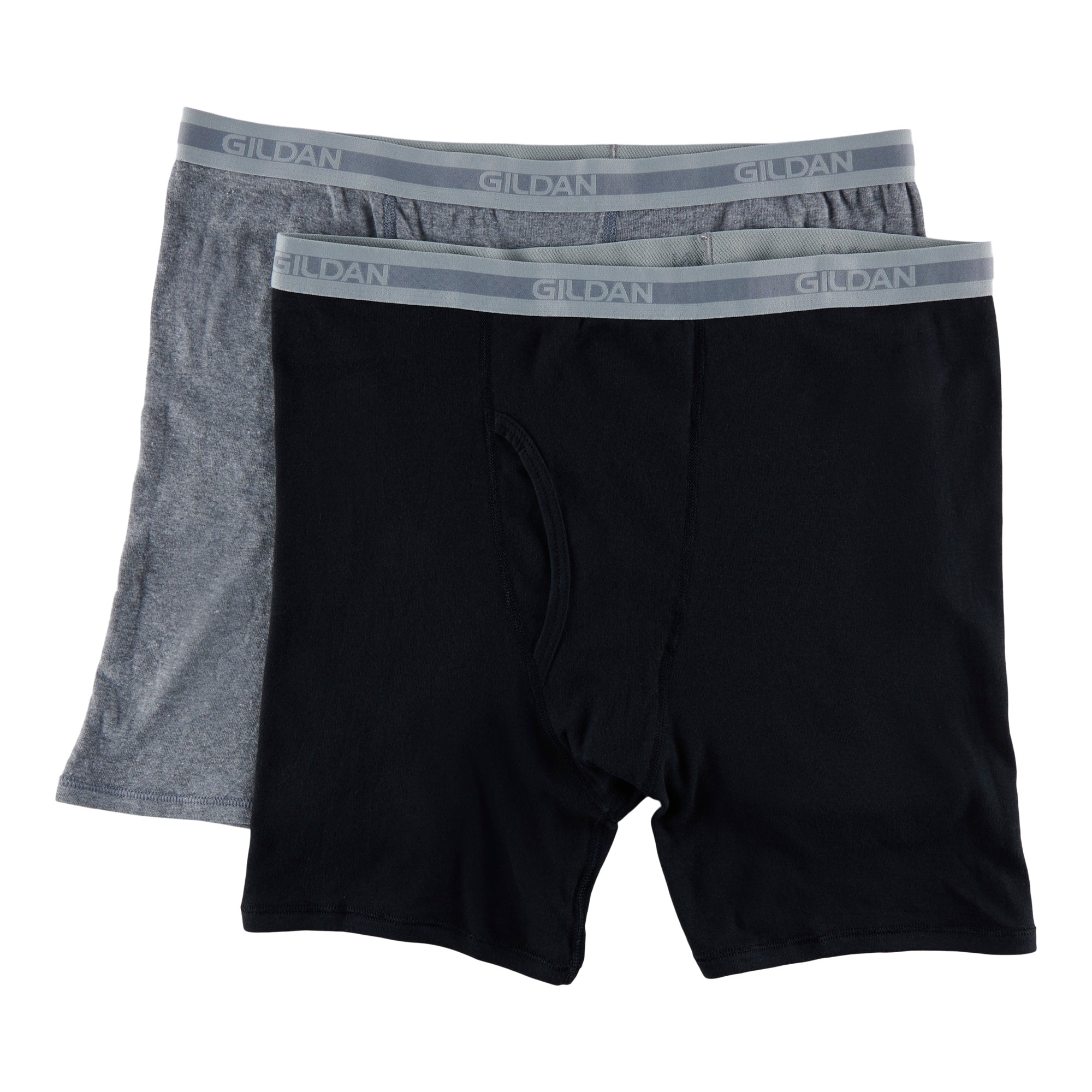 Gildan Men's Underwear Boxer Briefs, Multipack, Charcoal/Navy