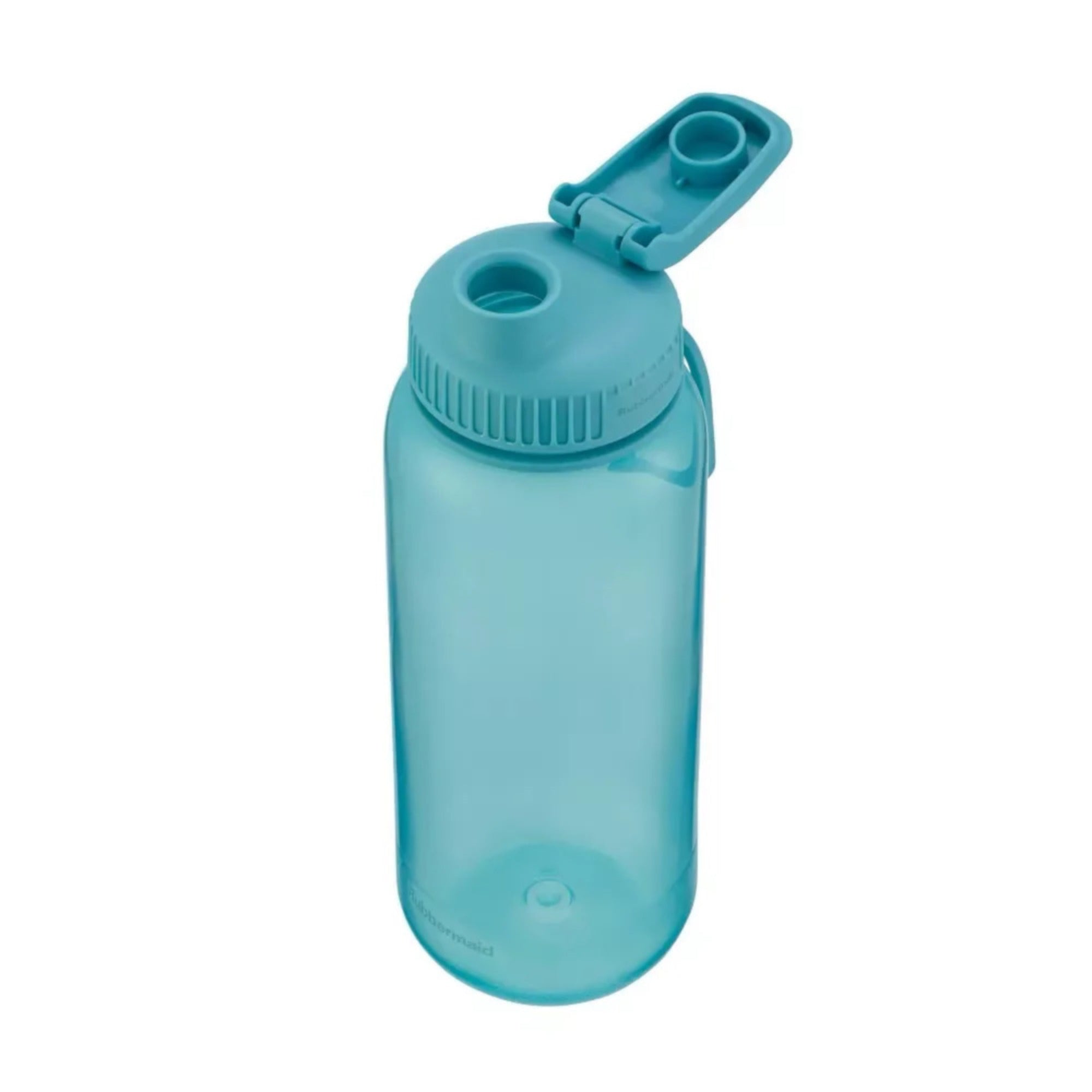 Rubbermaid Water Bottle Lock Lid - 32 Ounces, Nautical Blue and Aqua, 2 Pack