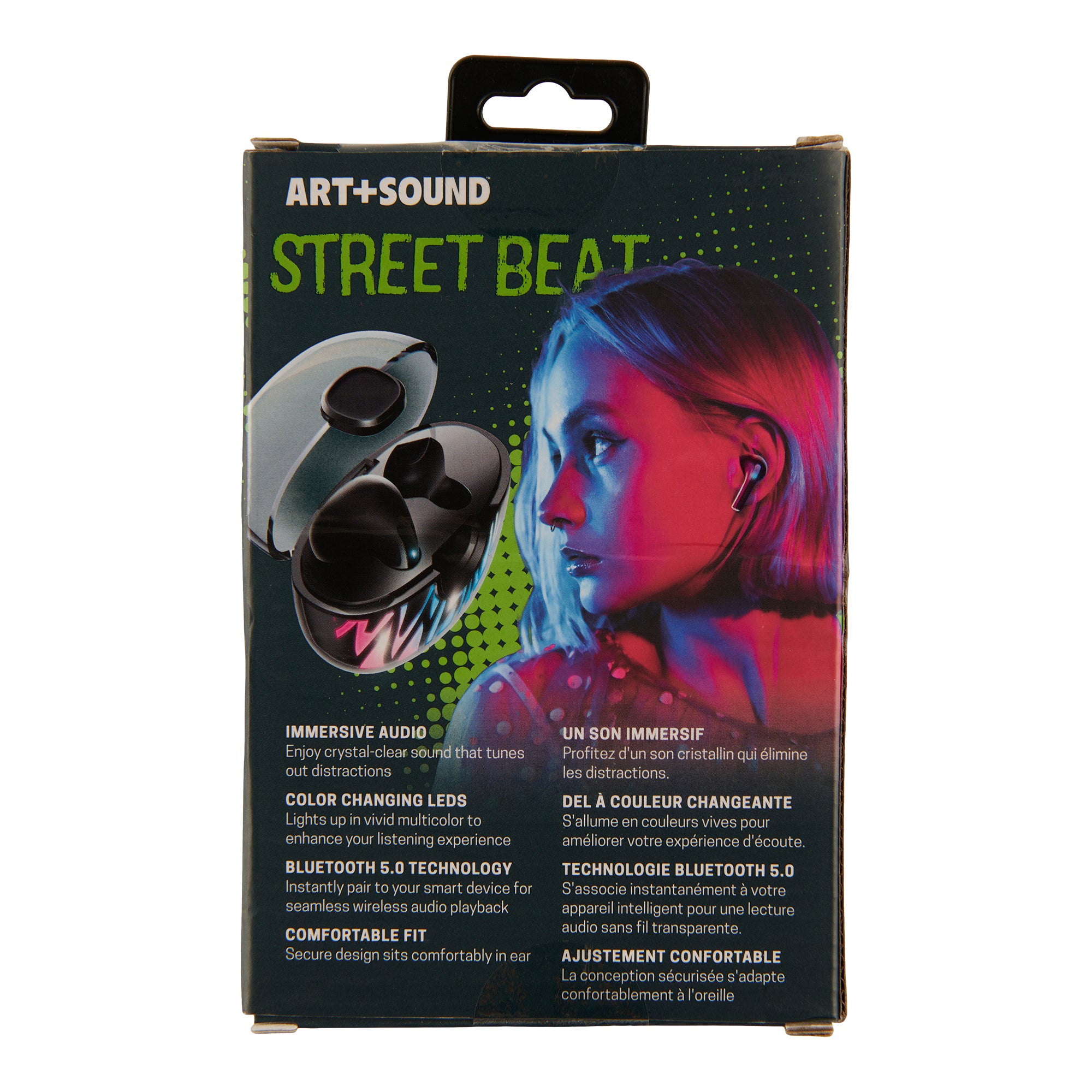 Art Sound Street Beat Wireless Earbuds Black Giant Tiger