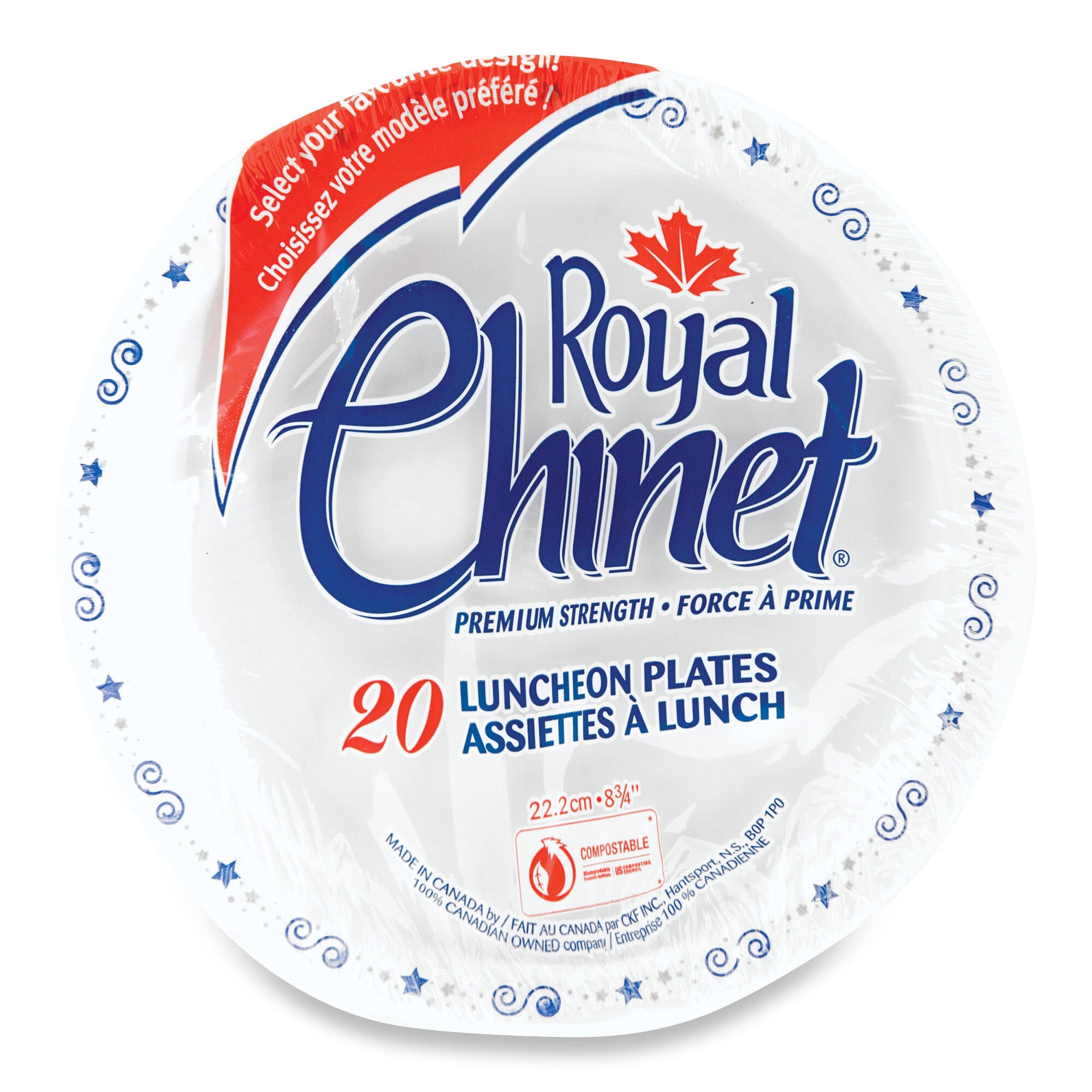 Royal Extra Strong Luncheon Plates, 20Pack Giant Tiger