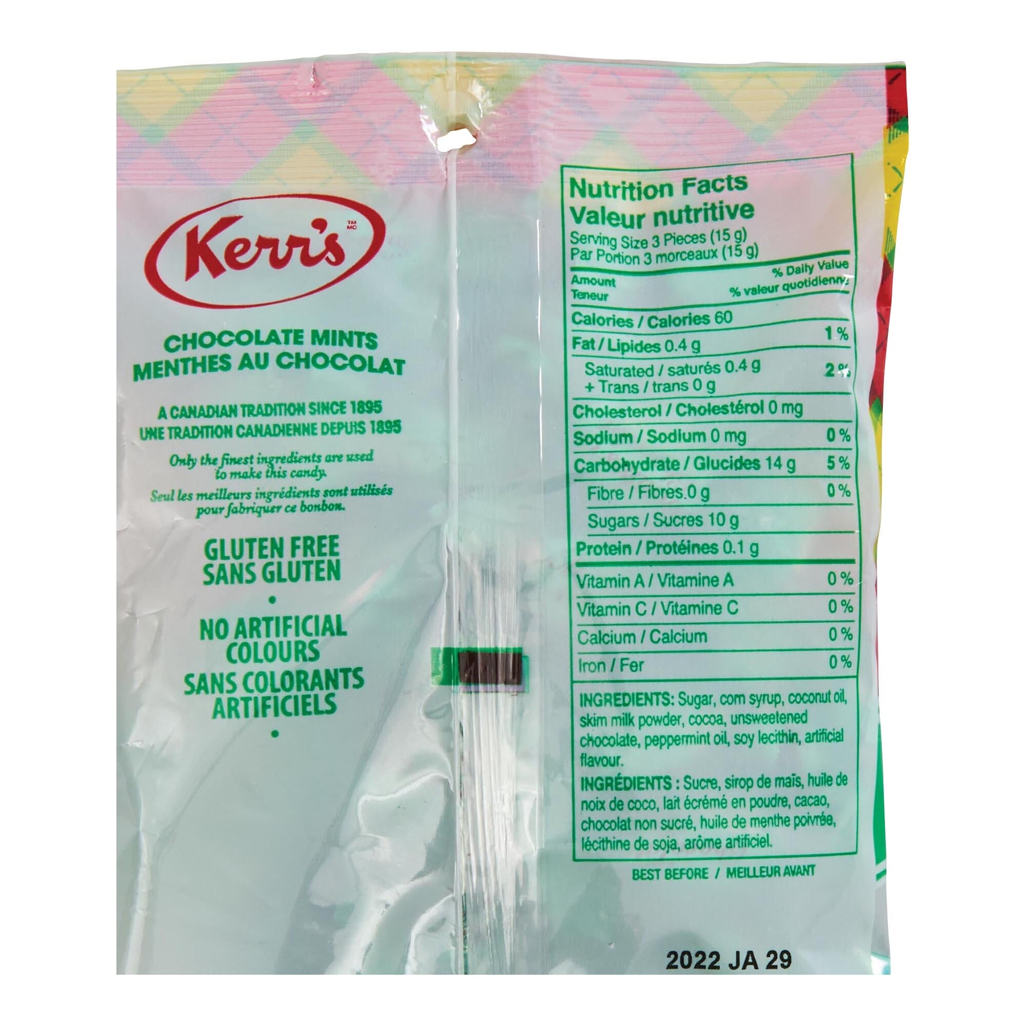 Menthes au chocolat, 175 g – Kerr's : Bonbon
