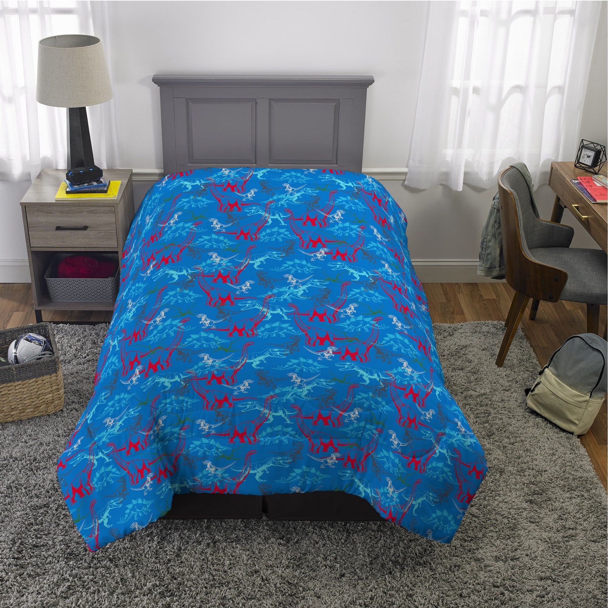 Jurassic World Kids 2-Piece Twin/Full Comforter Set, Reversible