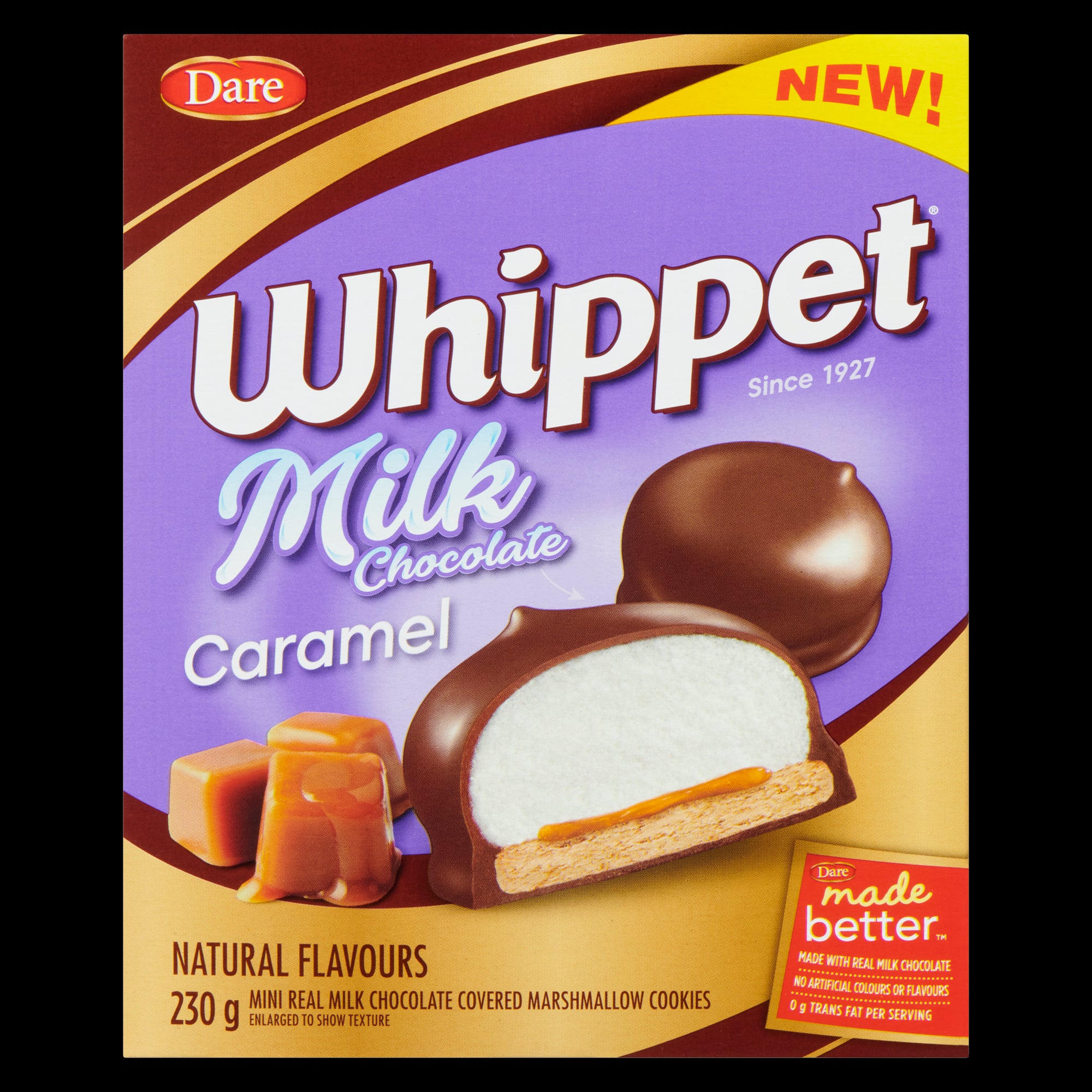 Dare Whippet Pure Chocolate - Original - Case of 12 - 8.8 oz., 12