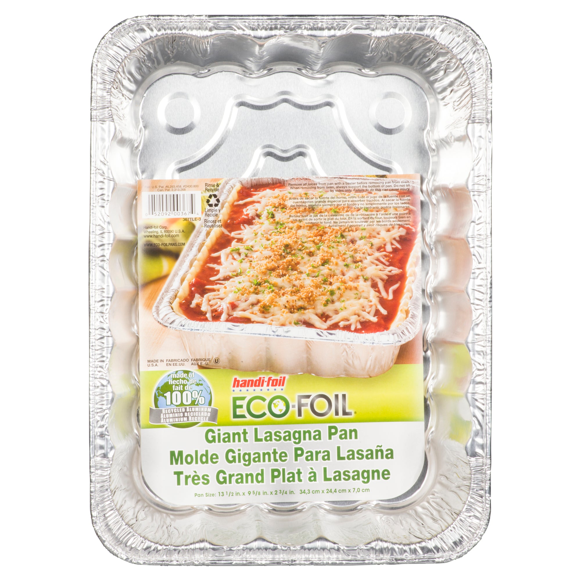 Handi-foil® Eco-Foil Giant Lasagna Pan, 1 pk / 13.5 x 9.6 in - Ralphs