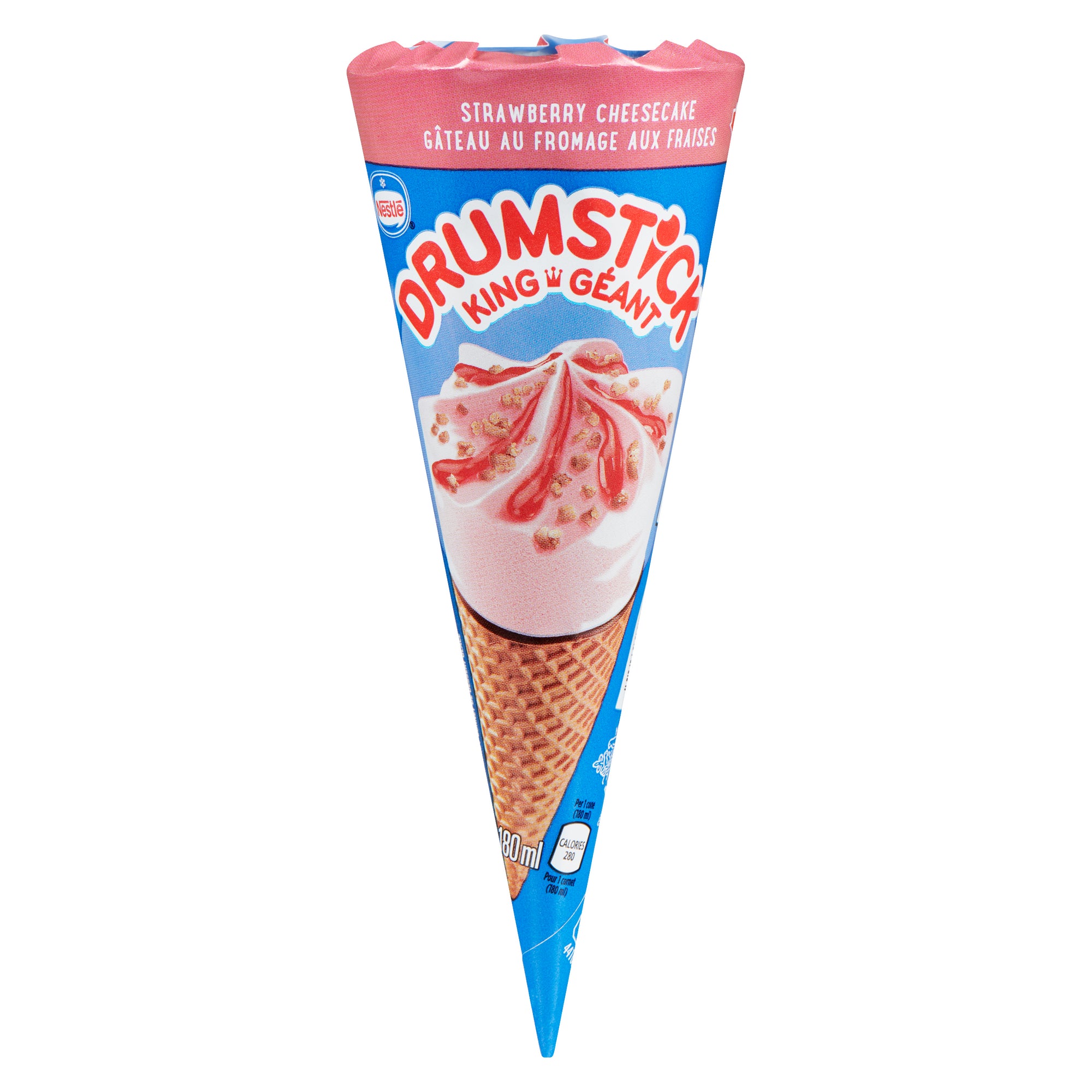 Nestle Drumstick King Strawberry Cheesecake Sundae Cone 180 Ml Giant Tiger 9588