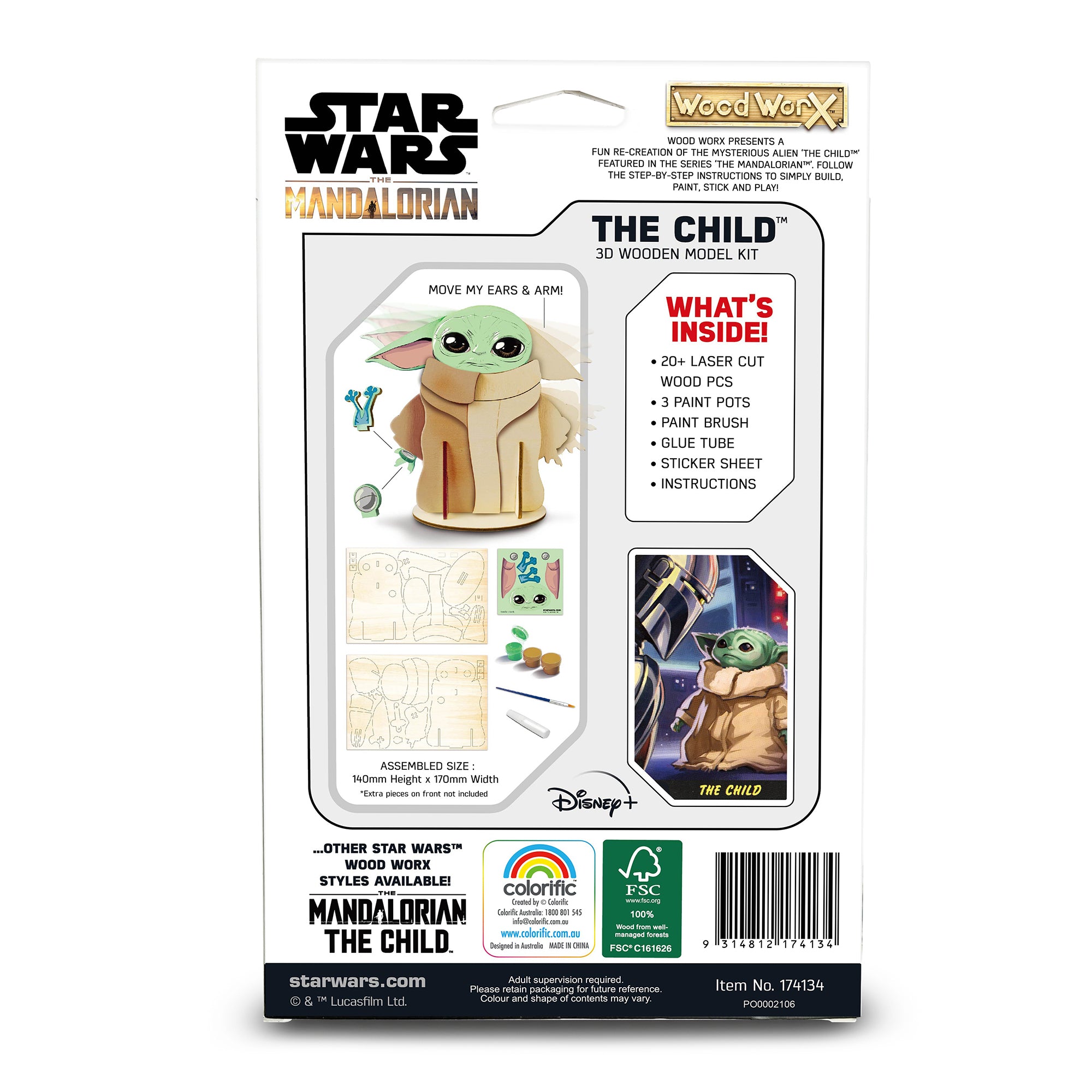 Wood WorX Star Wars The Mandalorian 3D Wooden Model Kit Giant Tiger