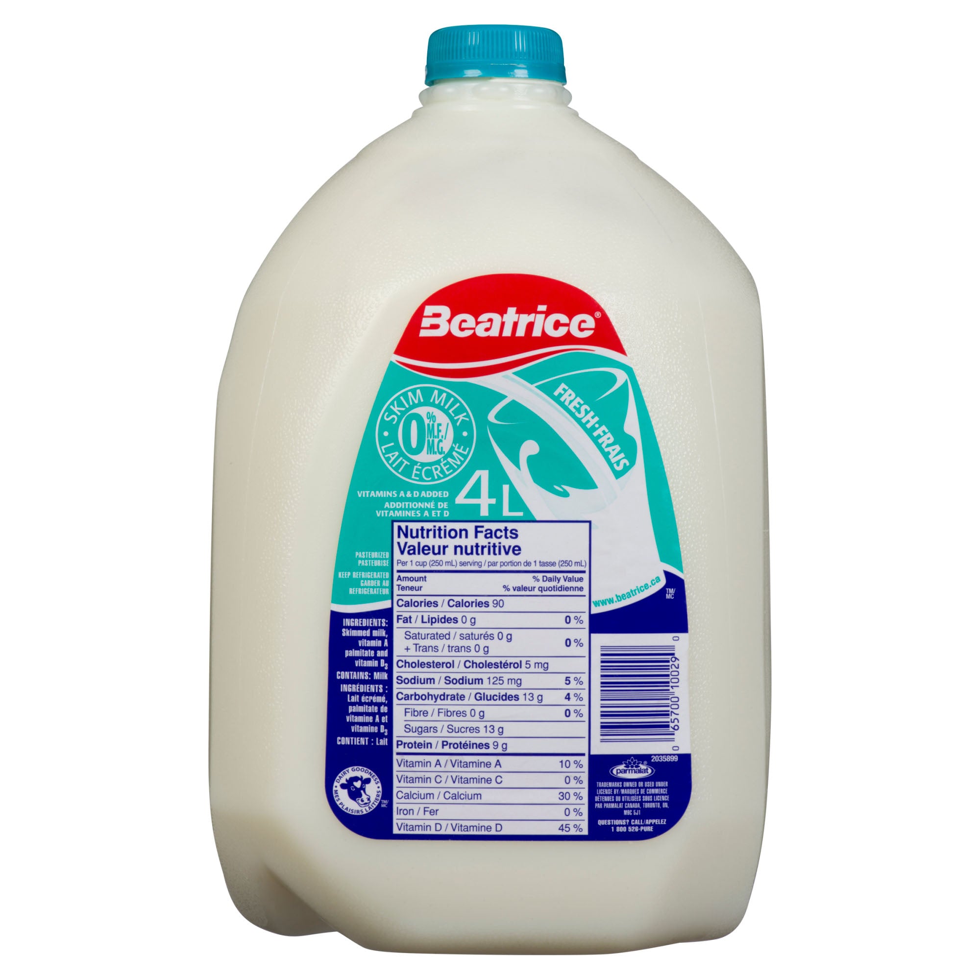 Beatrice Skim Milk 0 M.F. 4L