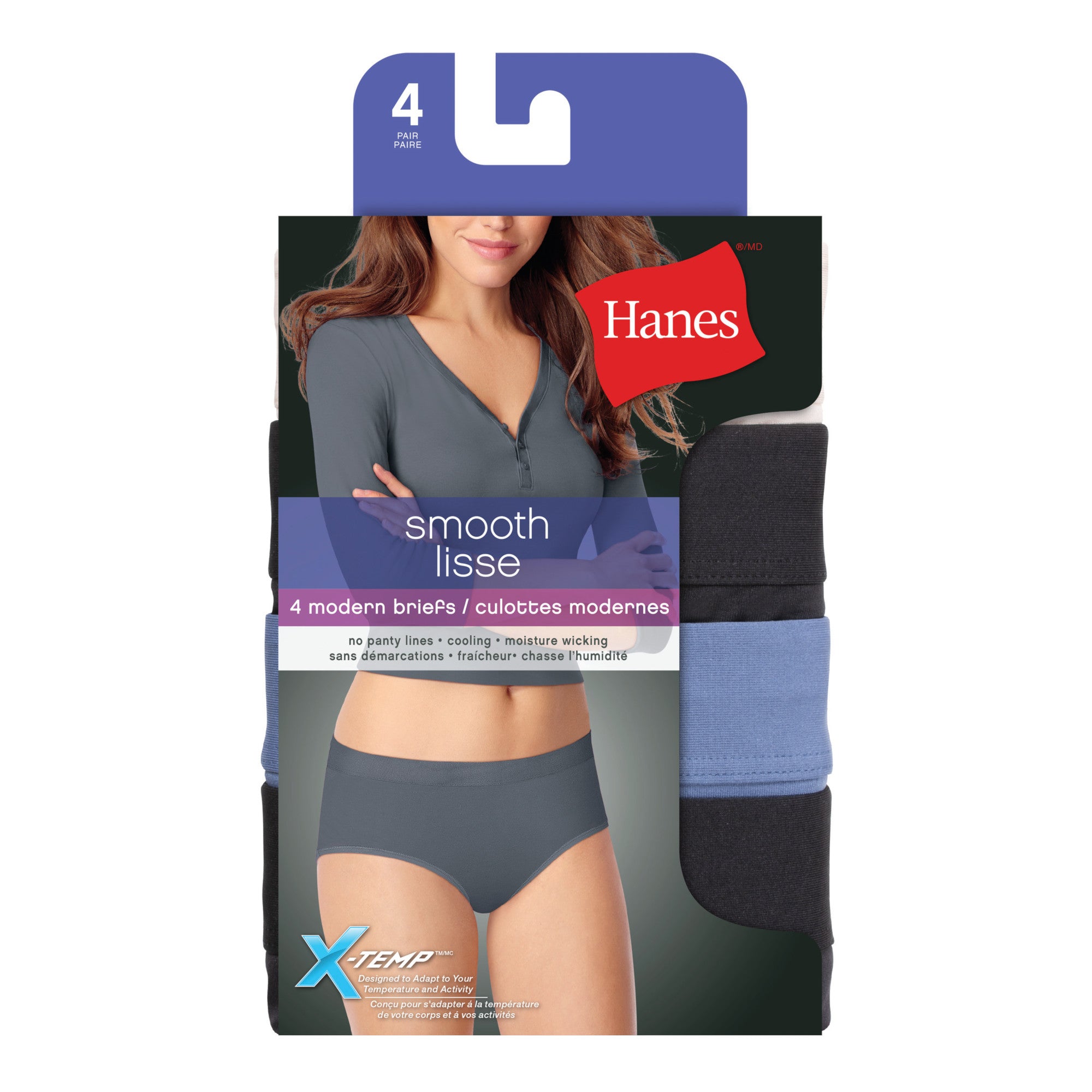 Hanes Women's Panties BOYSHORTS 3-Packs 49SBAS seamless NWT S; ; XXL