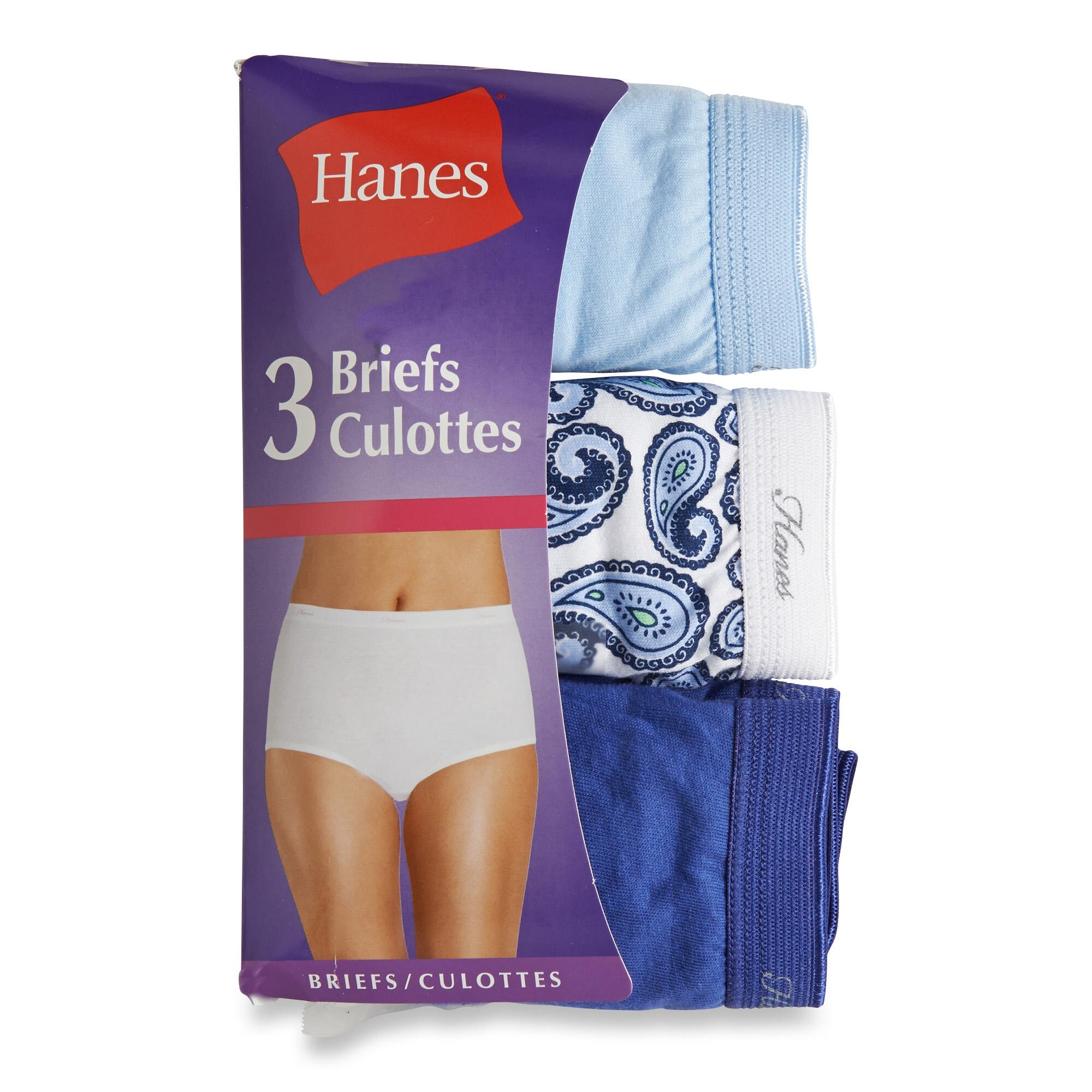 Hanes Women's Brief Underwear, Size 7 - 3 ct