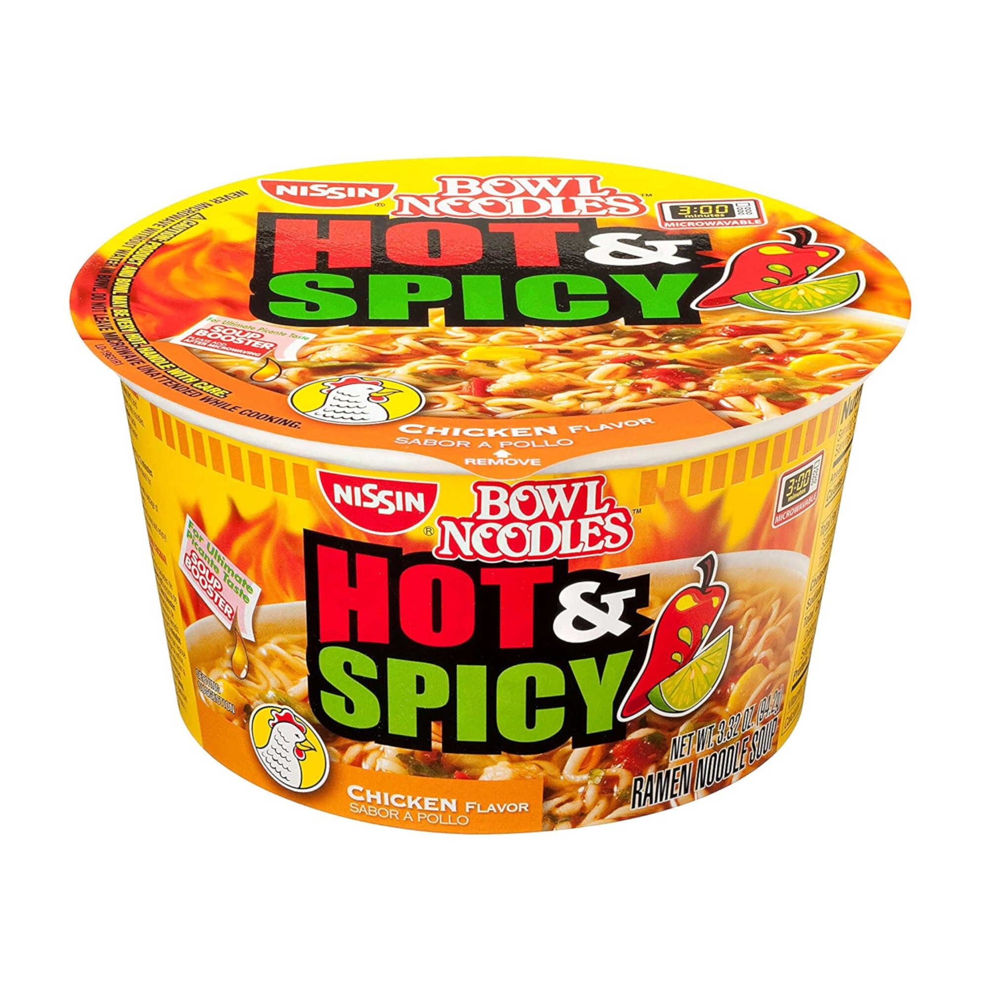 Nissin Hot and Spicy Chicken Noodle Bowl - 94g – Giant Tiger