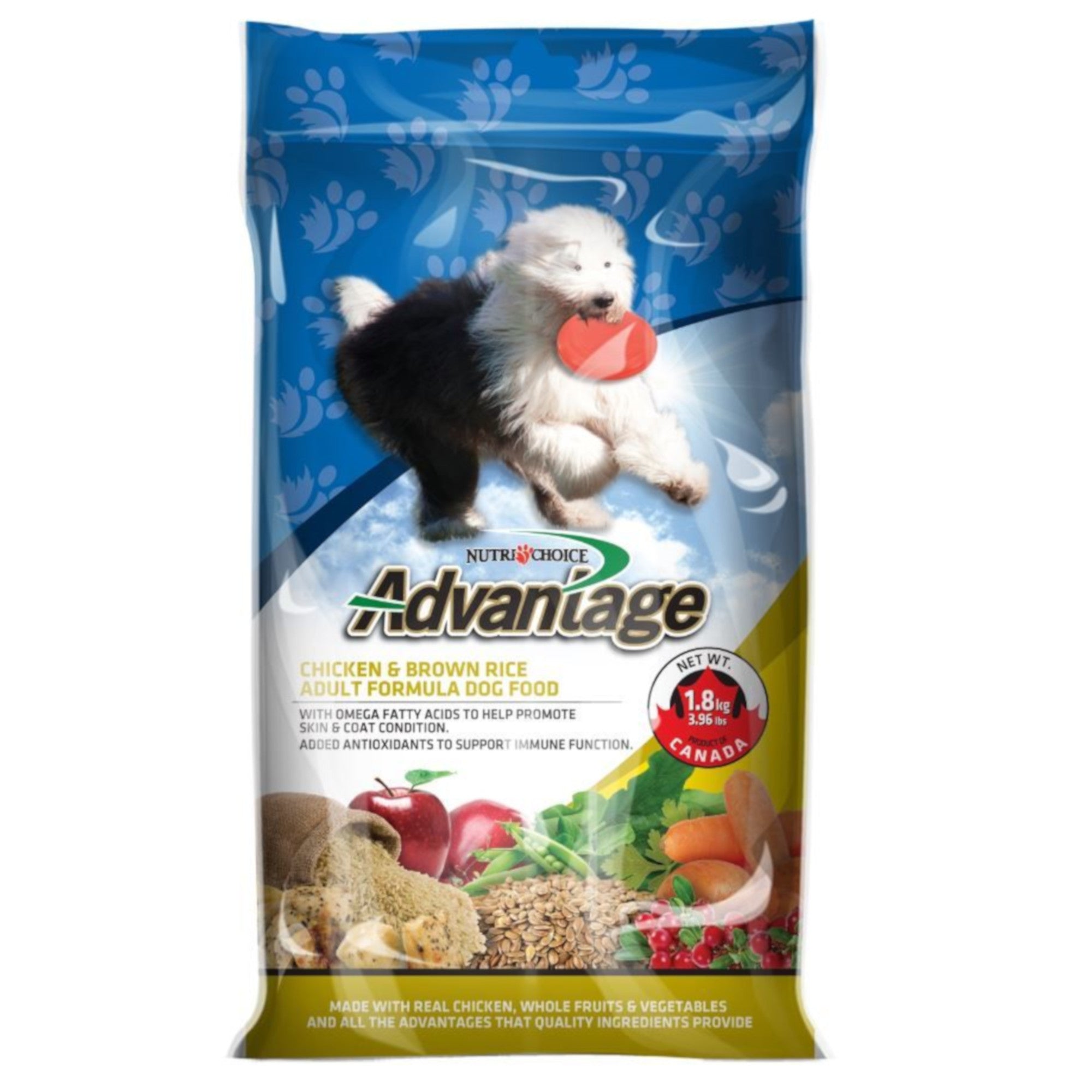 Nutrichoice Advantage Chicken and Brown Rice Adult Formula Dog Food 3.9 lb