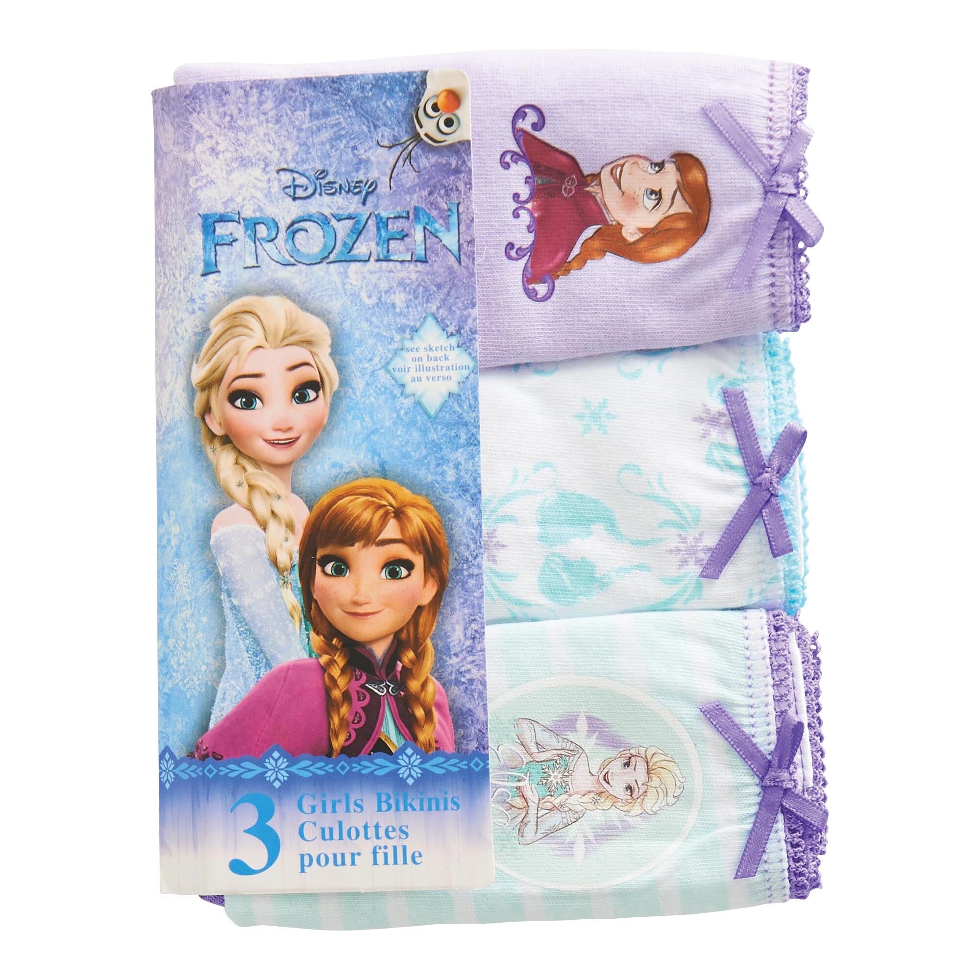 Toddler Girl's Licensed Frozen Underwear, 3-Pack