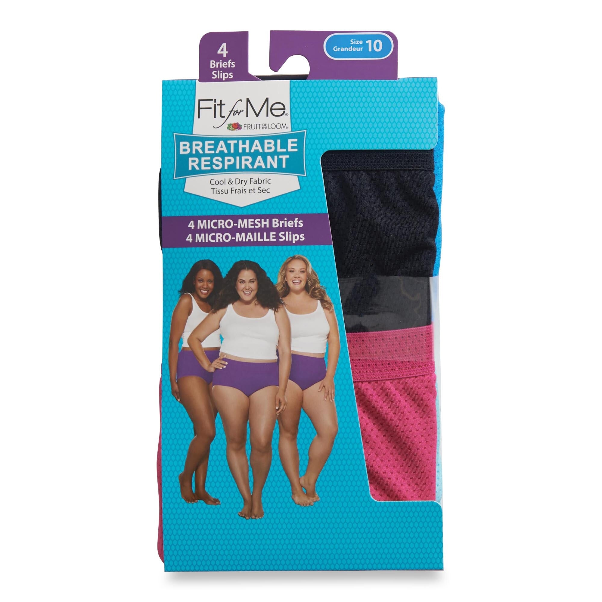 Fruit of the Loom Women's Plus Fit High-Rise Cotton Briefs with Tag-Fr –  Giant Tiger