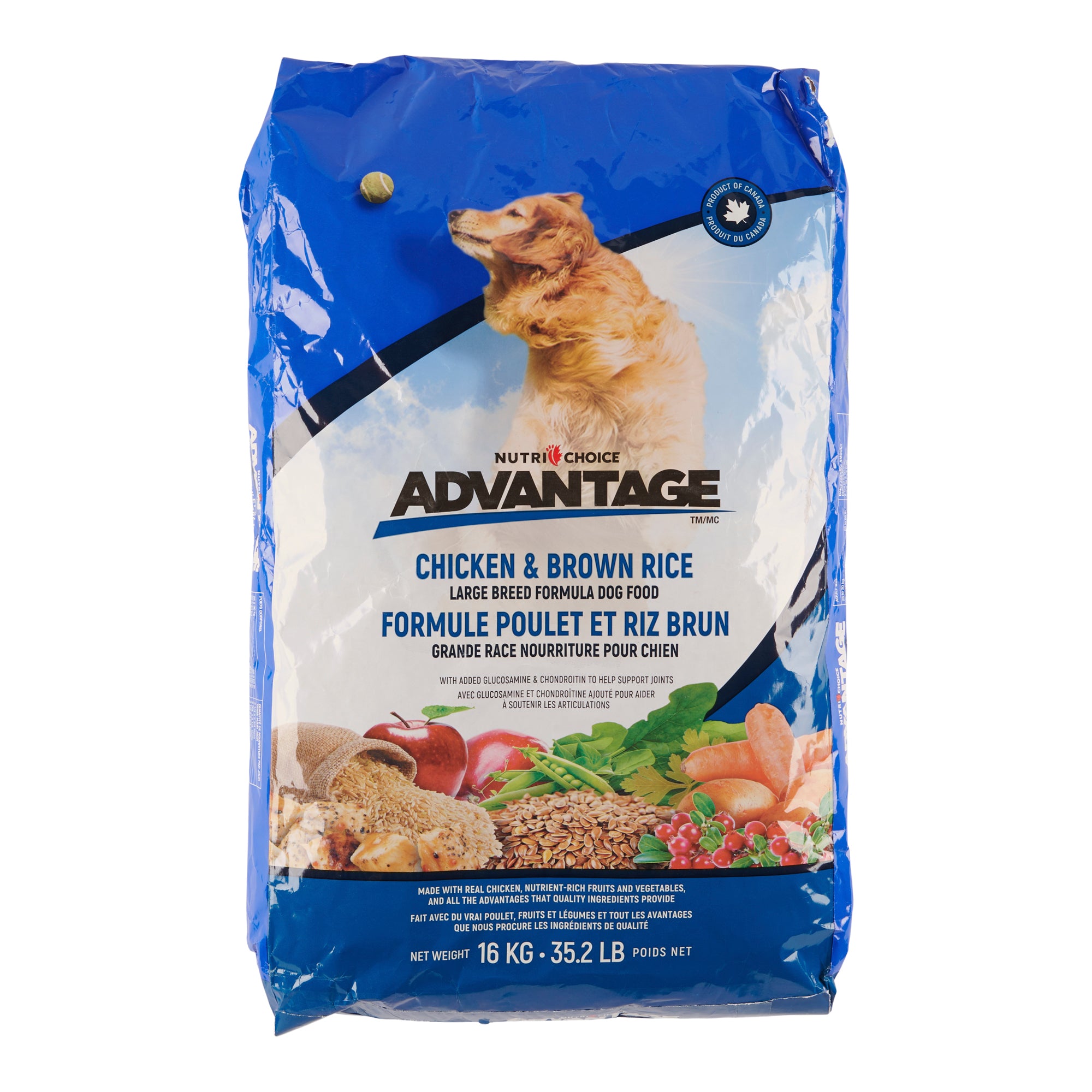 Nutri Choice Advantage Large Breed Chicken and Brown Rice Dry Dog Food 16 kg