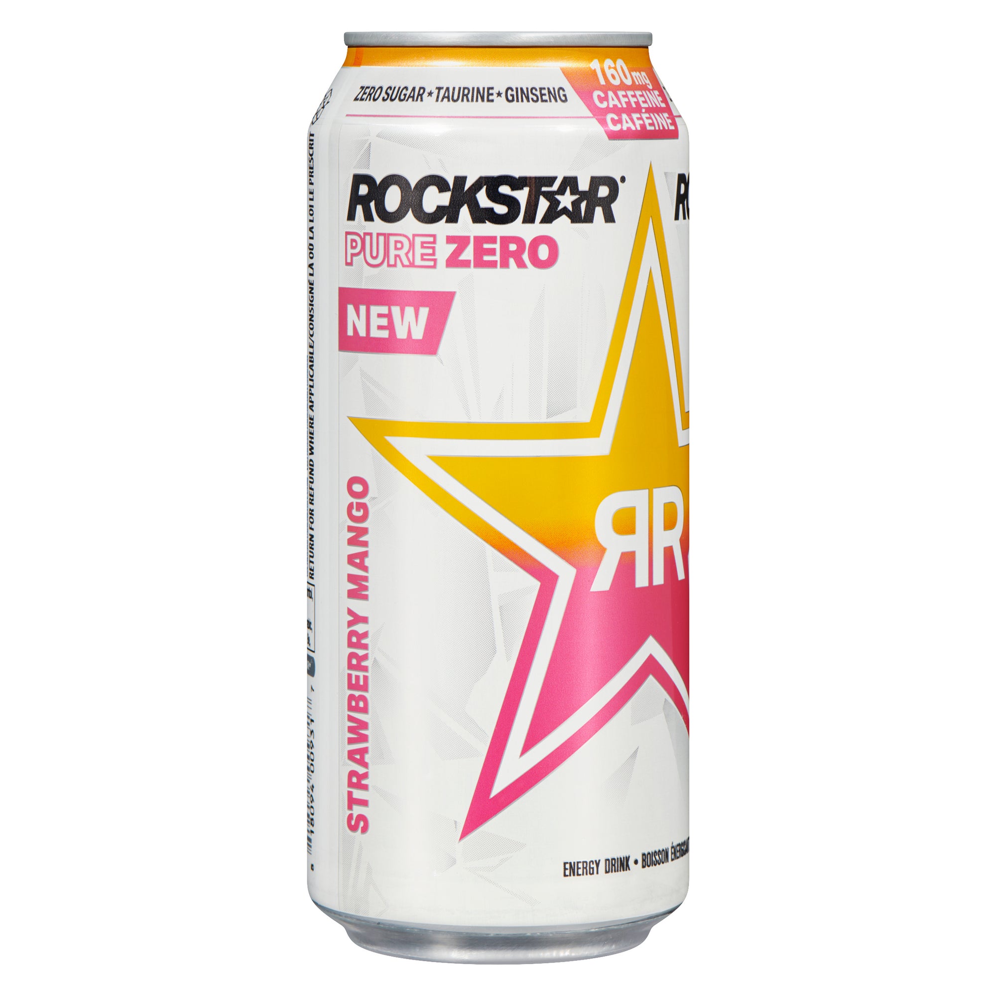 Rockstar Pure Zero Tangerine Mango Guava Flavoured Sugar Free Energy D ...