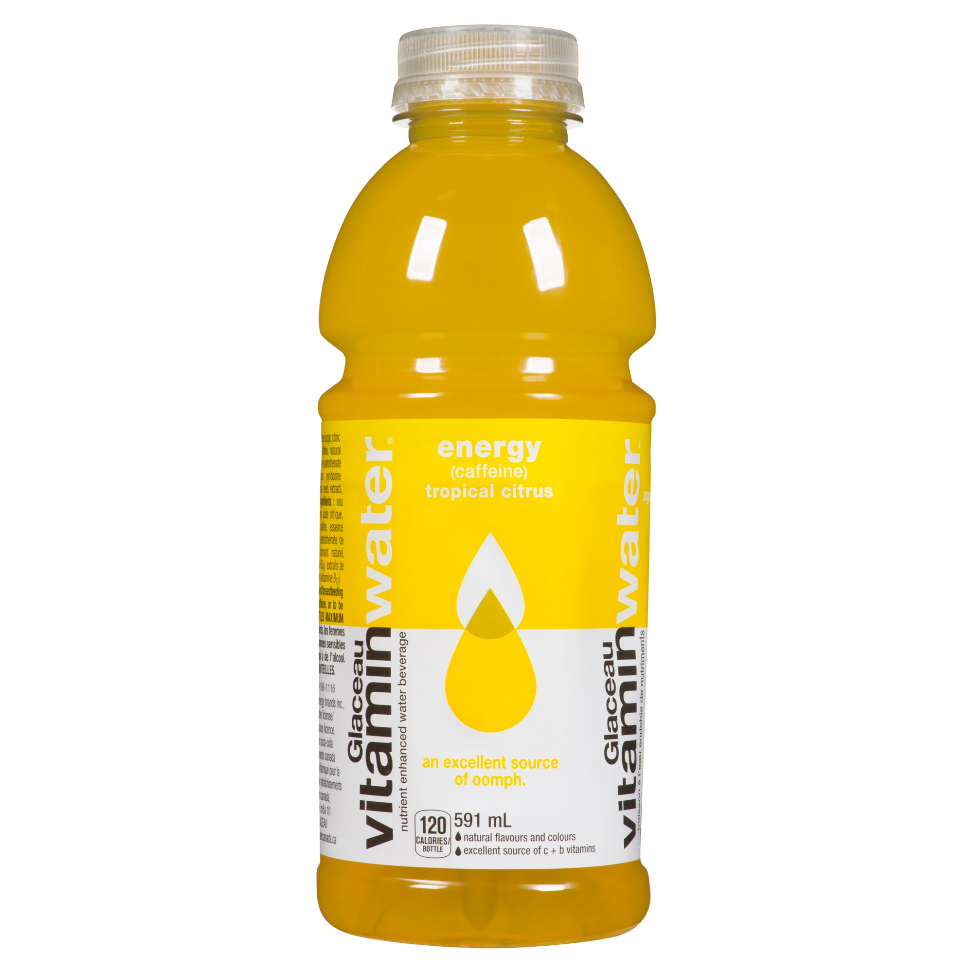 Glaceau Vitaminwater Nutrient Enhanced Energy Tropical Citrus Water Be ...