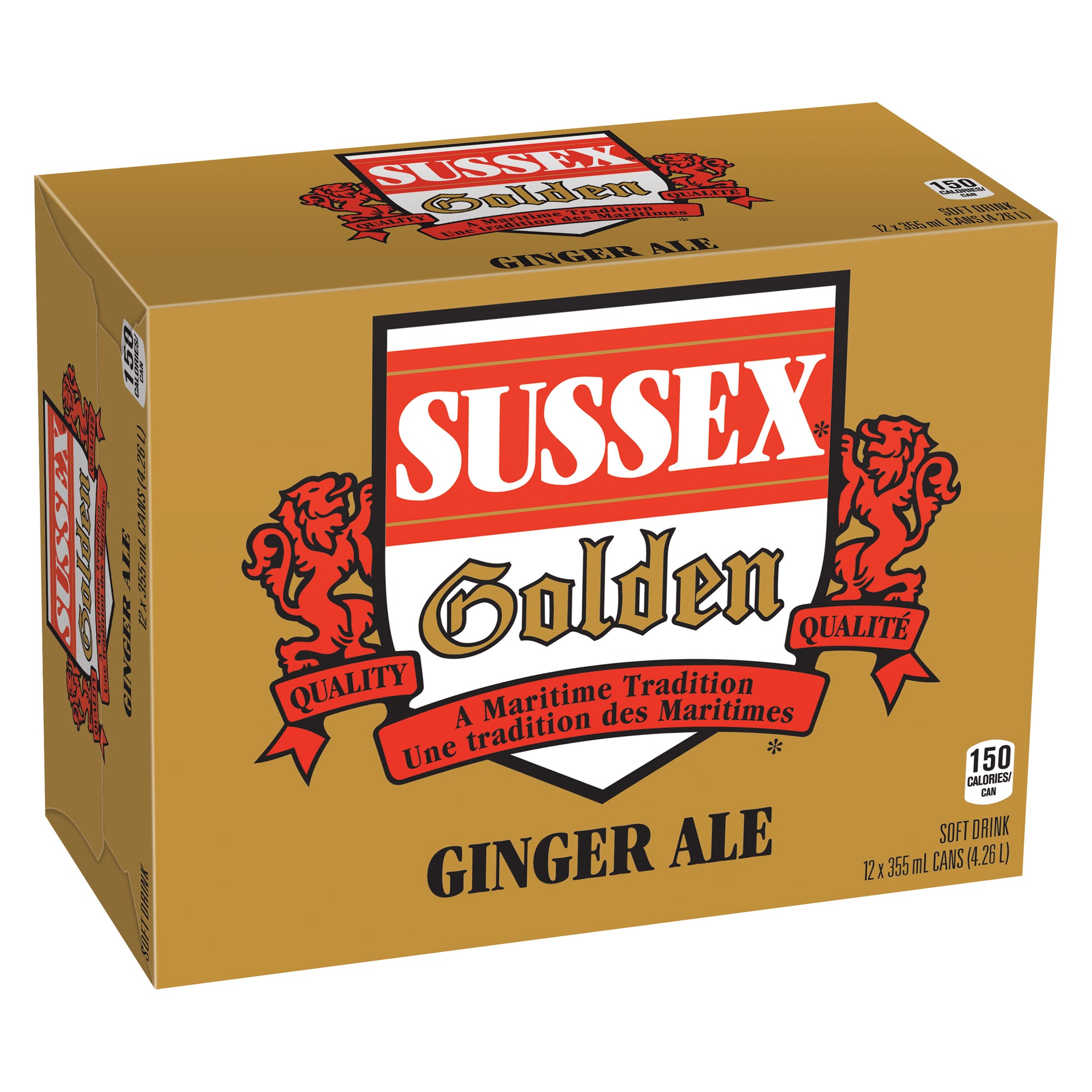 Sussex Golden Ginger Ale 12pk . 355ml Giant Tiger