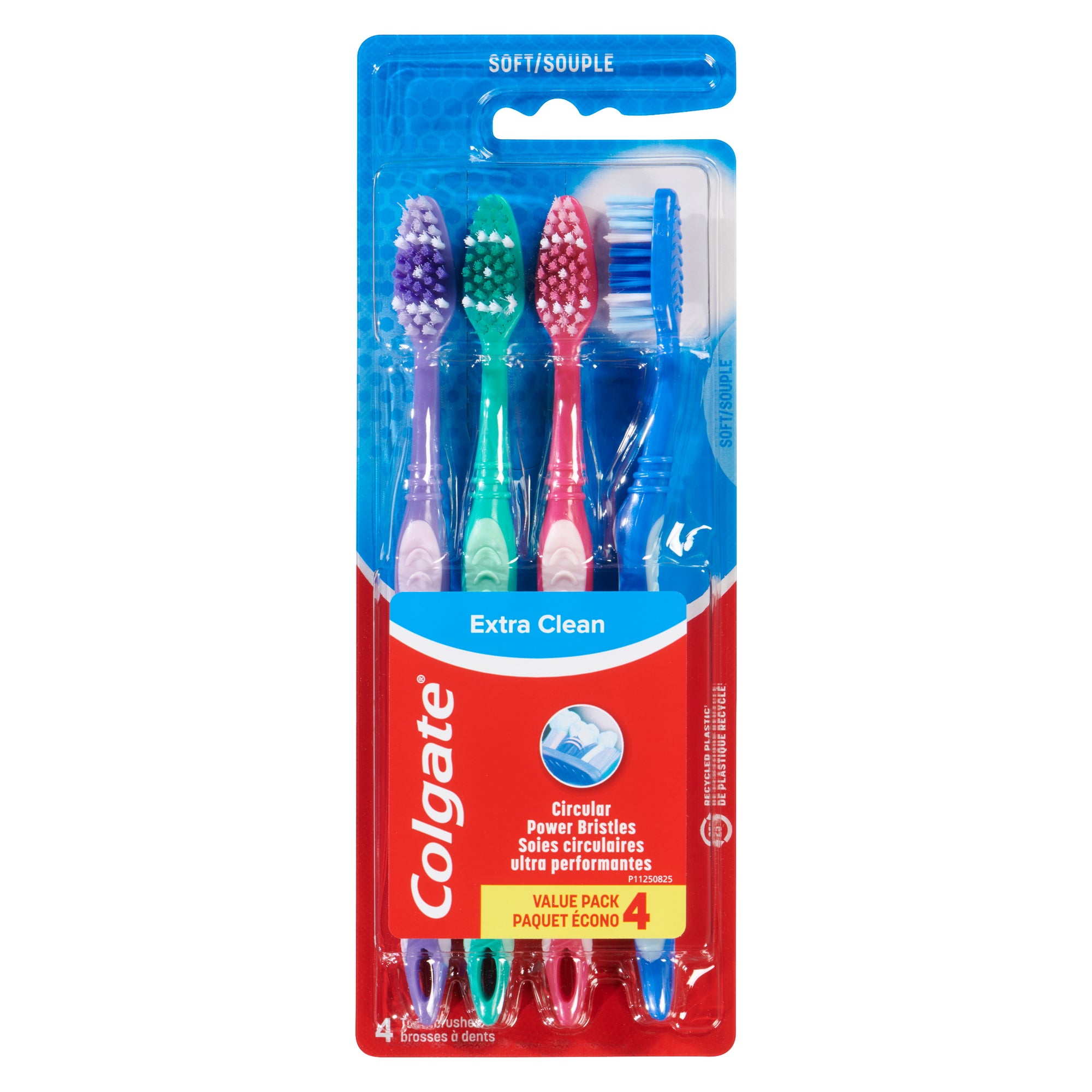 Colgate Extra Clean Toothbrush with Circular Power Bristles, Assorted ...