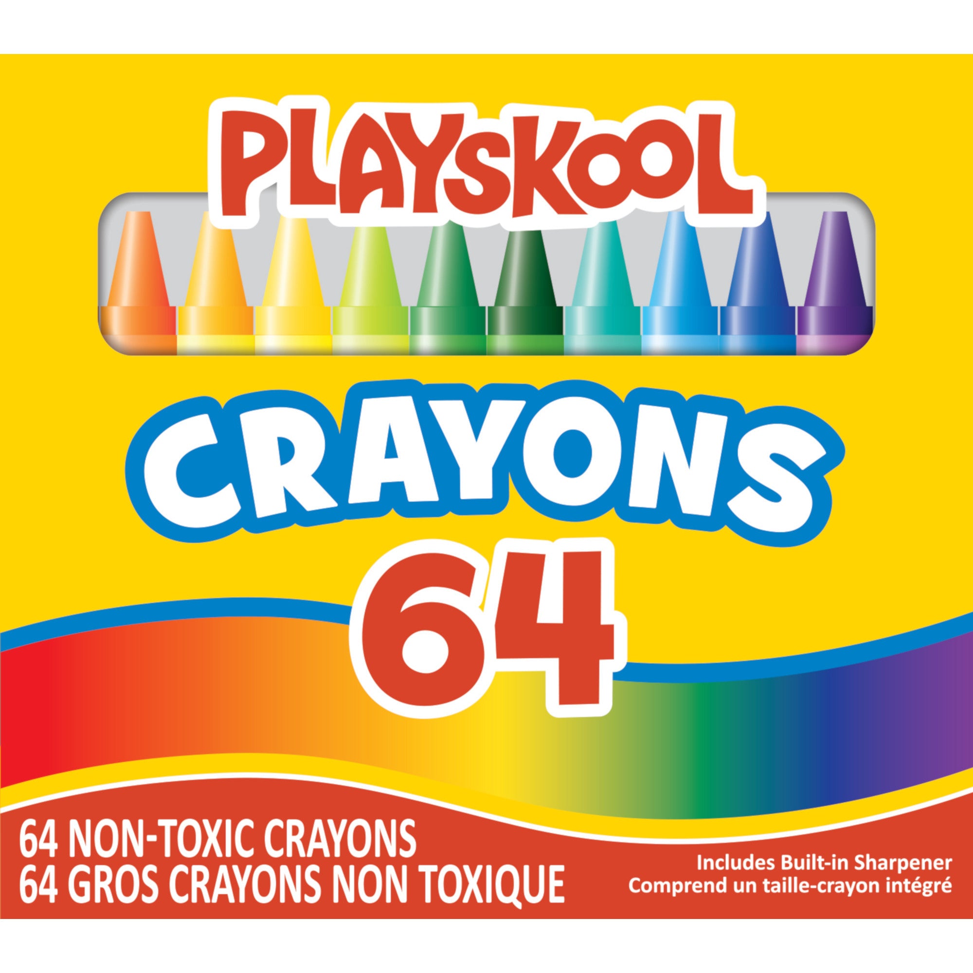 Playskool Washable Crayons, Multi-Colour, 64-Pack – Giant Tiger