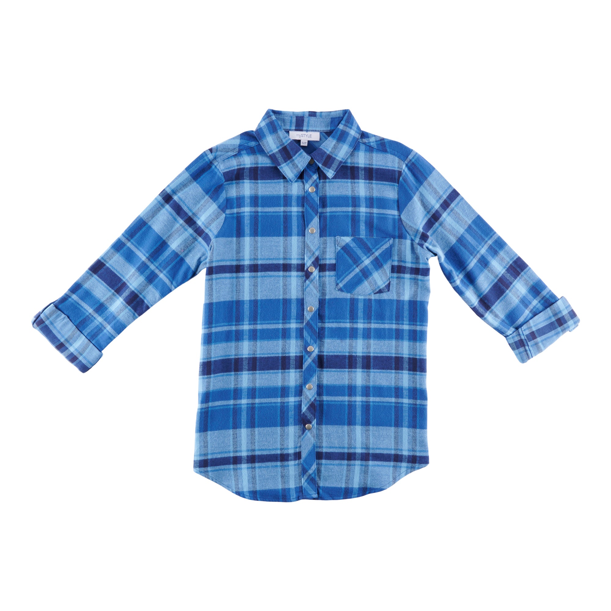 mySTYLE Women's New Wave Flannel Front Snap Shirt – Giant Tiger