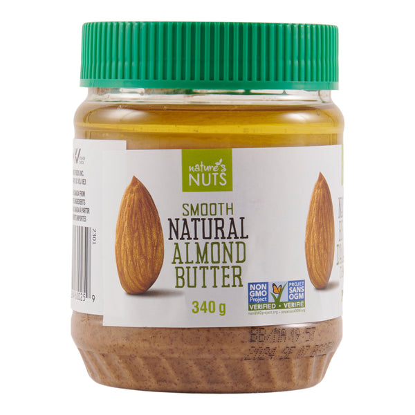 Nature's Nuts Smooth Natural Almond Butter, 340-g