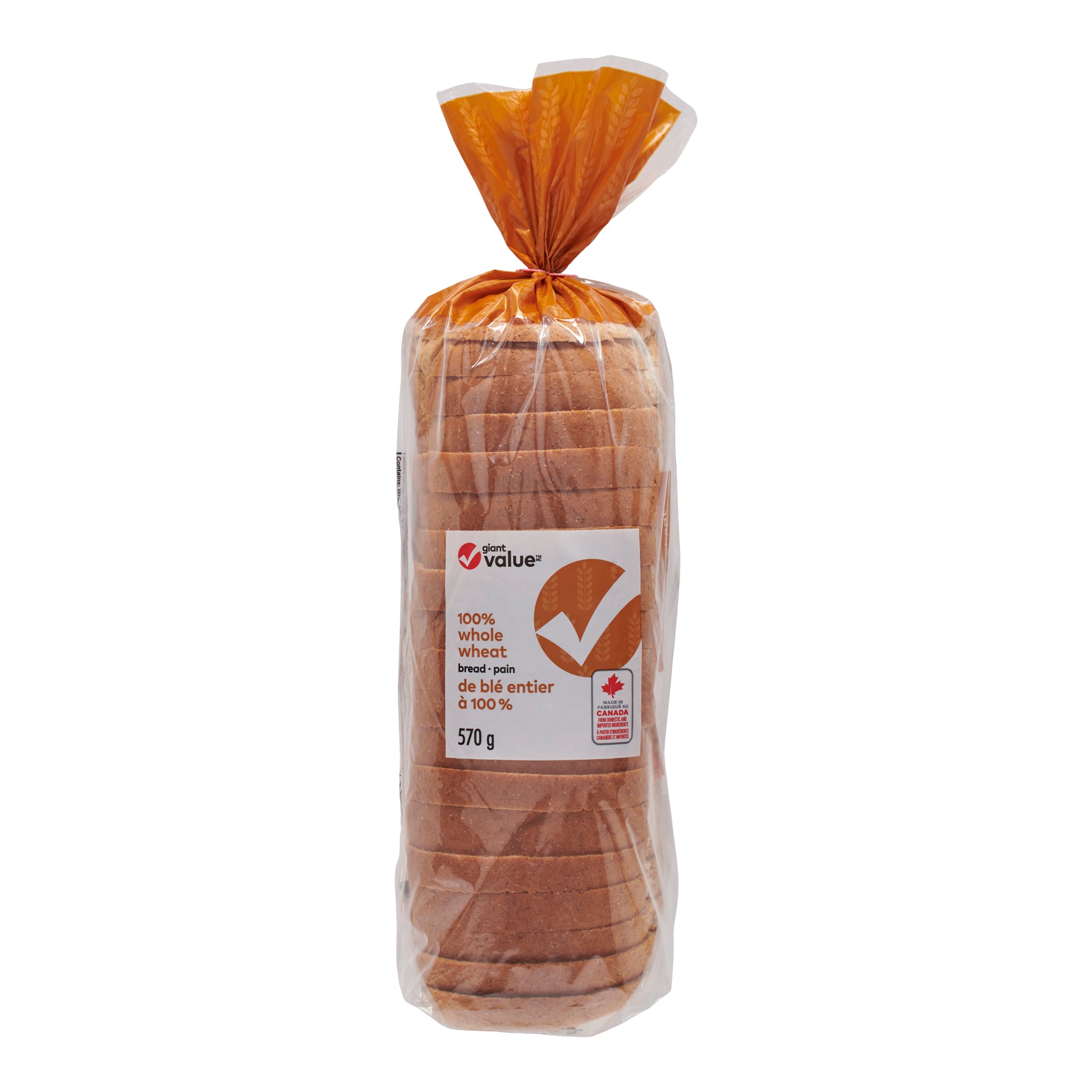 Giant Value Whole Wheat Bread, 570-g – Giant Tiger