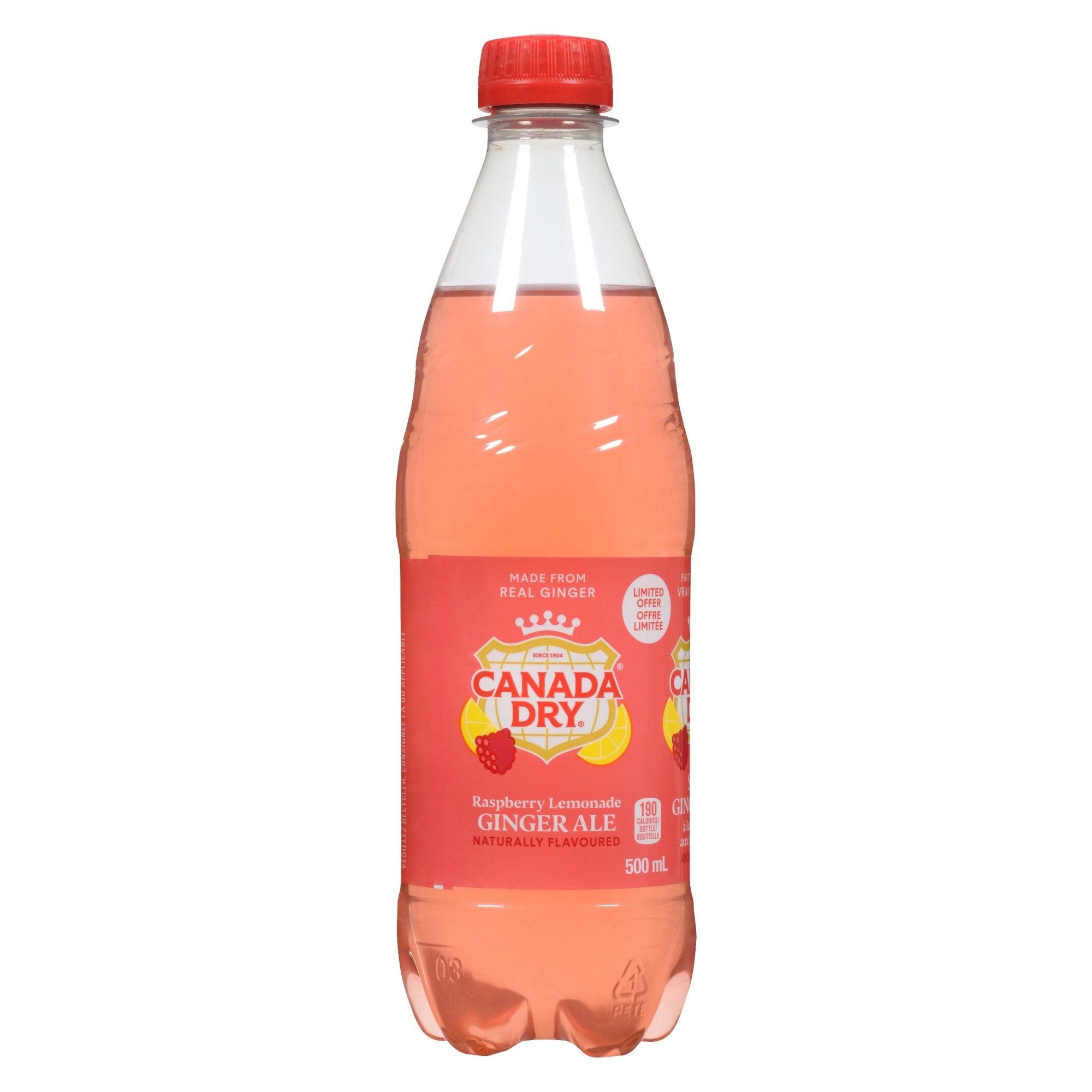 Canada Dry Raspberry Lemonade Ginger Ale, 500 ml – Giant Tiger