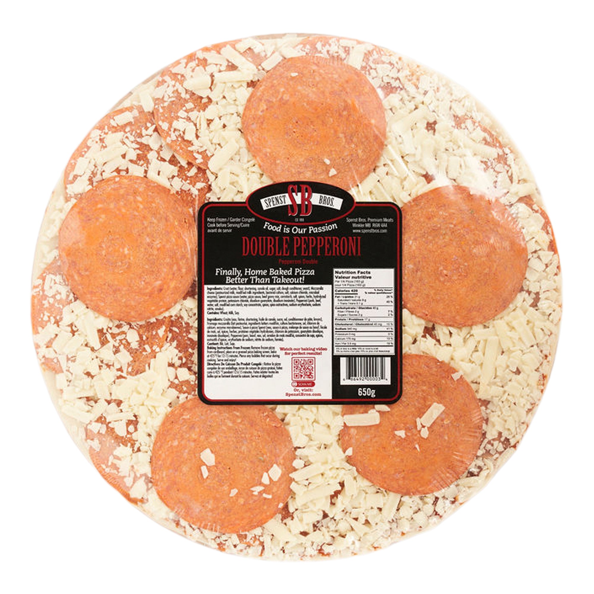 Spenst Bros. Double Pepperoni Pizza, 650-g – Giant Tiger