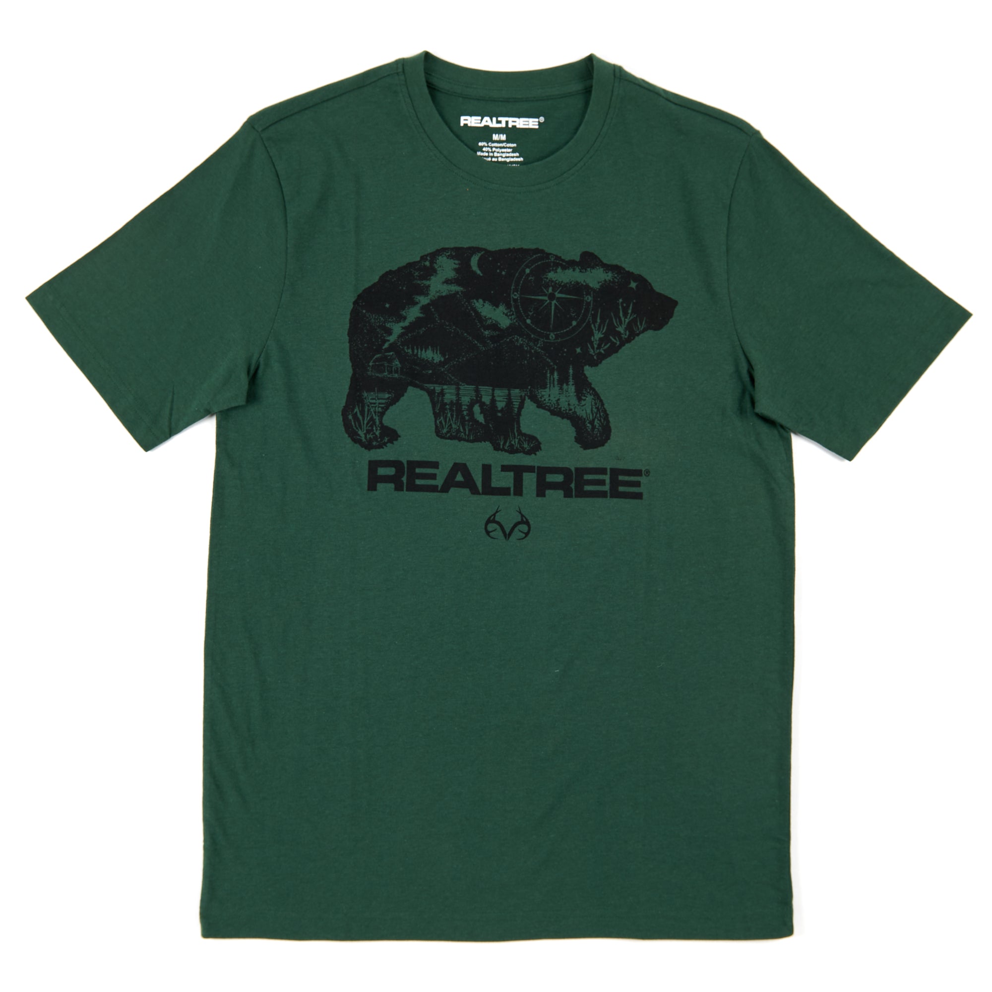 Realtree Men's Cotton T-Shirt with Graphic Print