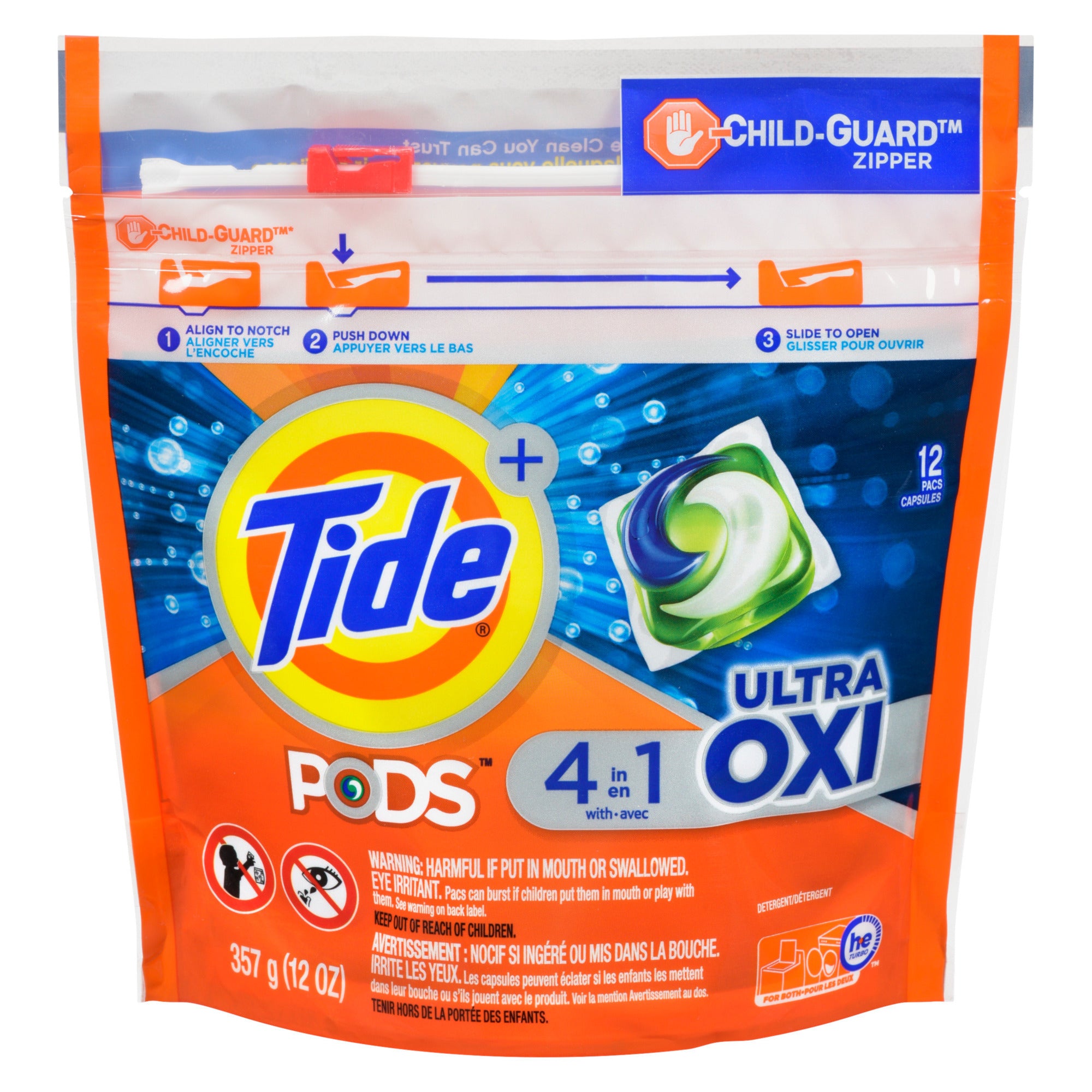 Tide Ultra Oxi Liquid Laundry Detergent Pods, 12-Pack – Giant Tiger