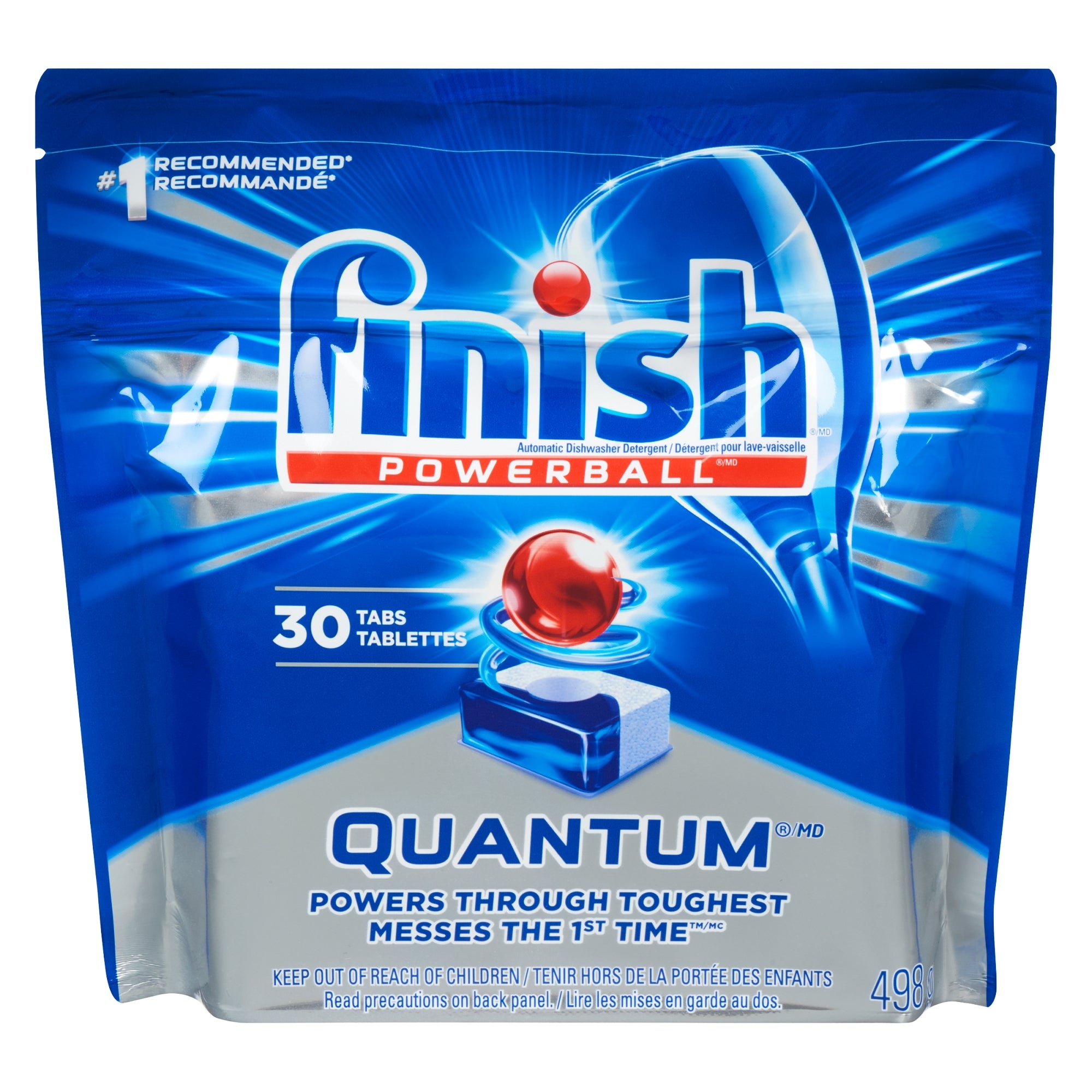 Finish Powerball Quantum Ultimate Clean and Shine Dishwasher Detergent ...